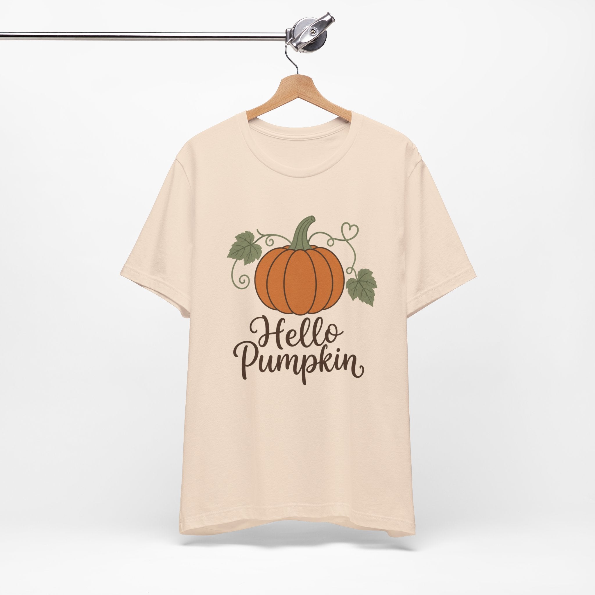 Hello Pumpkin Fall T-Shirt — Garment-Dyed Cotton