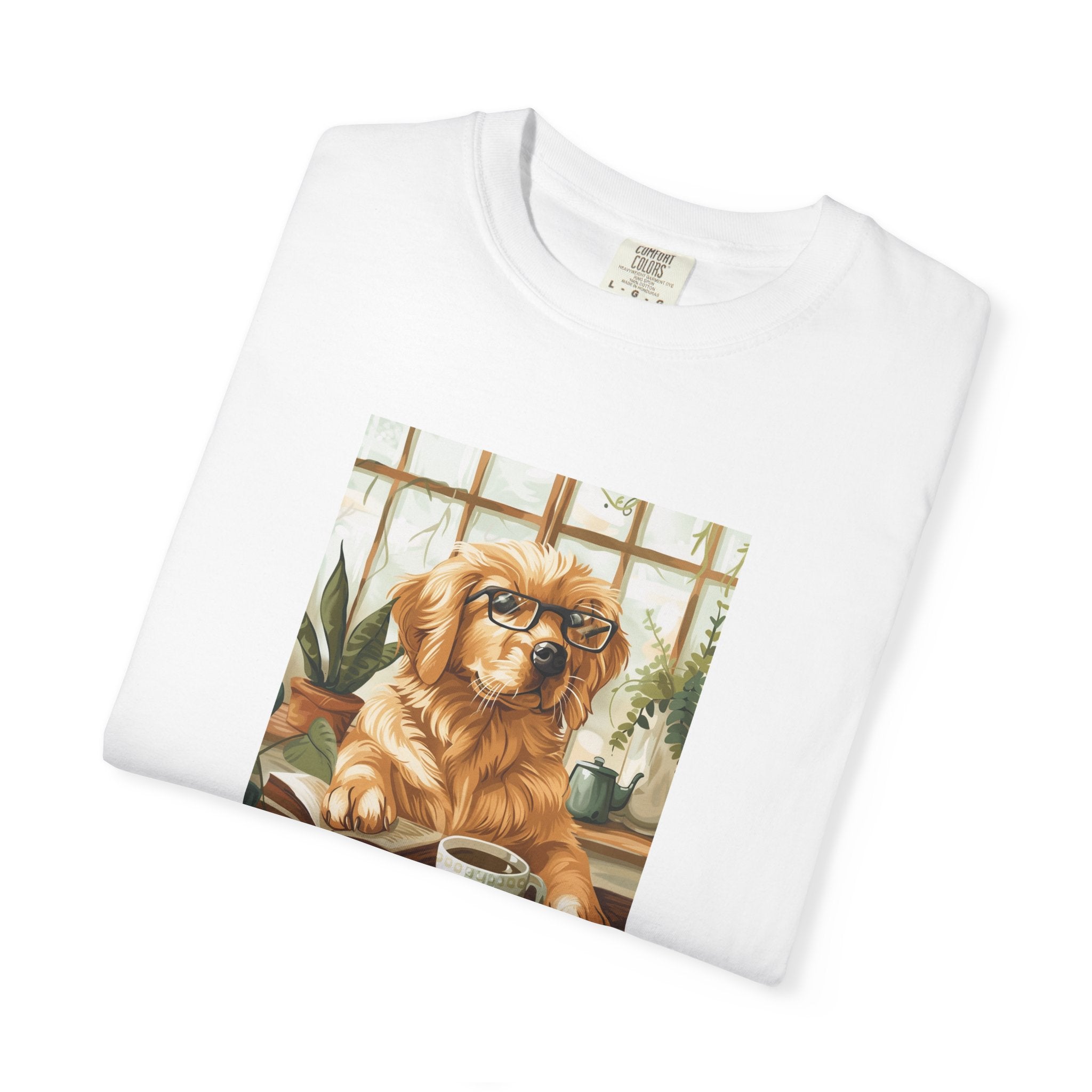 Working From Home - Golden Retriever Tee
