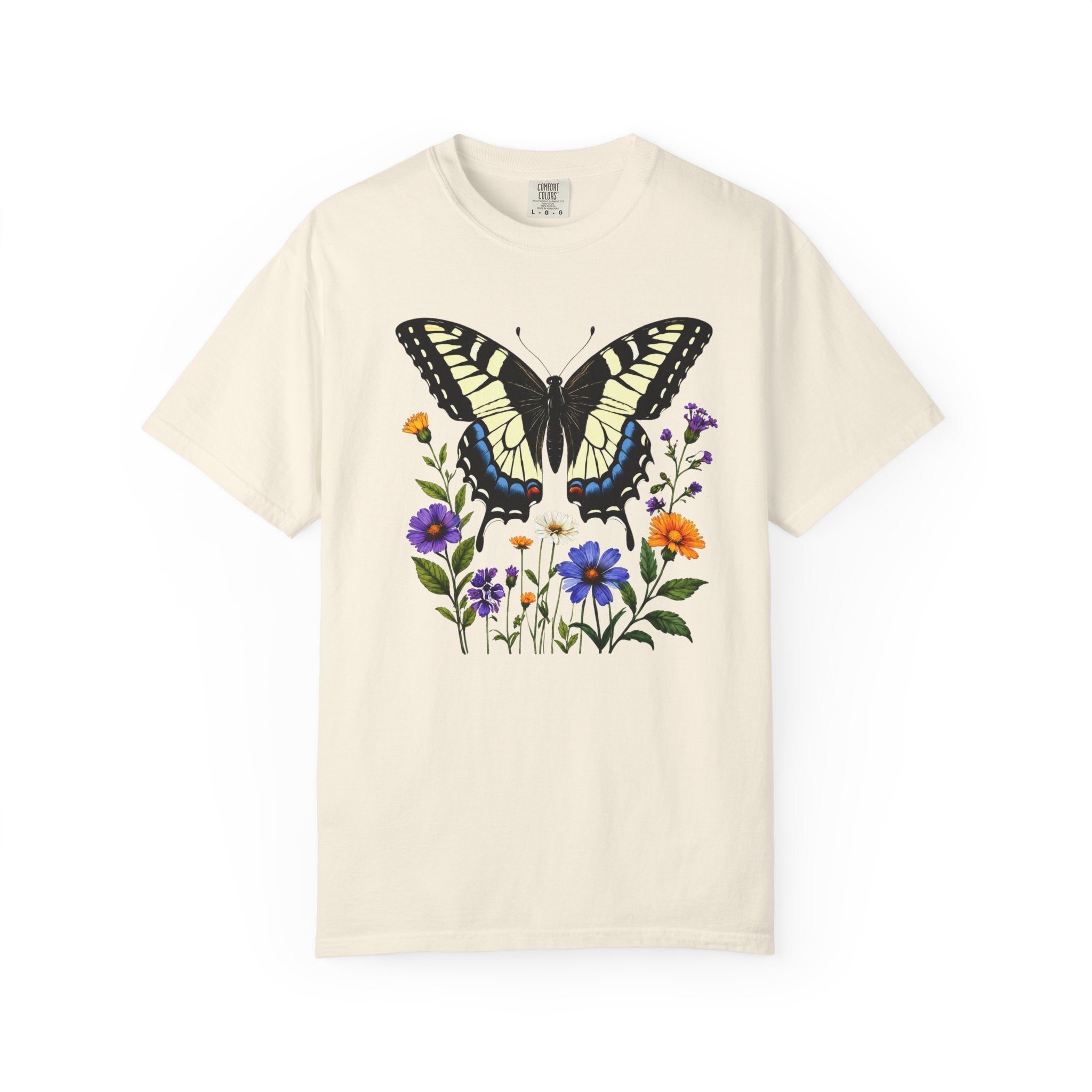 Swallowtail & Wildflowers - Botanical Butterfly