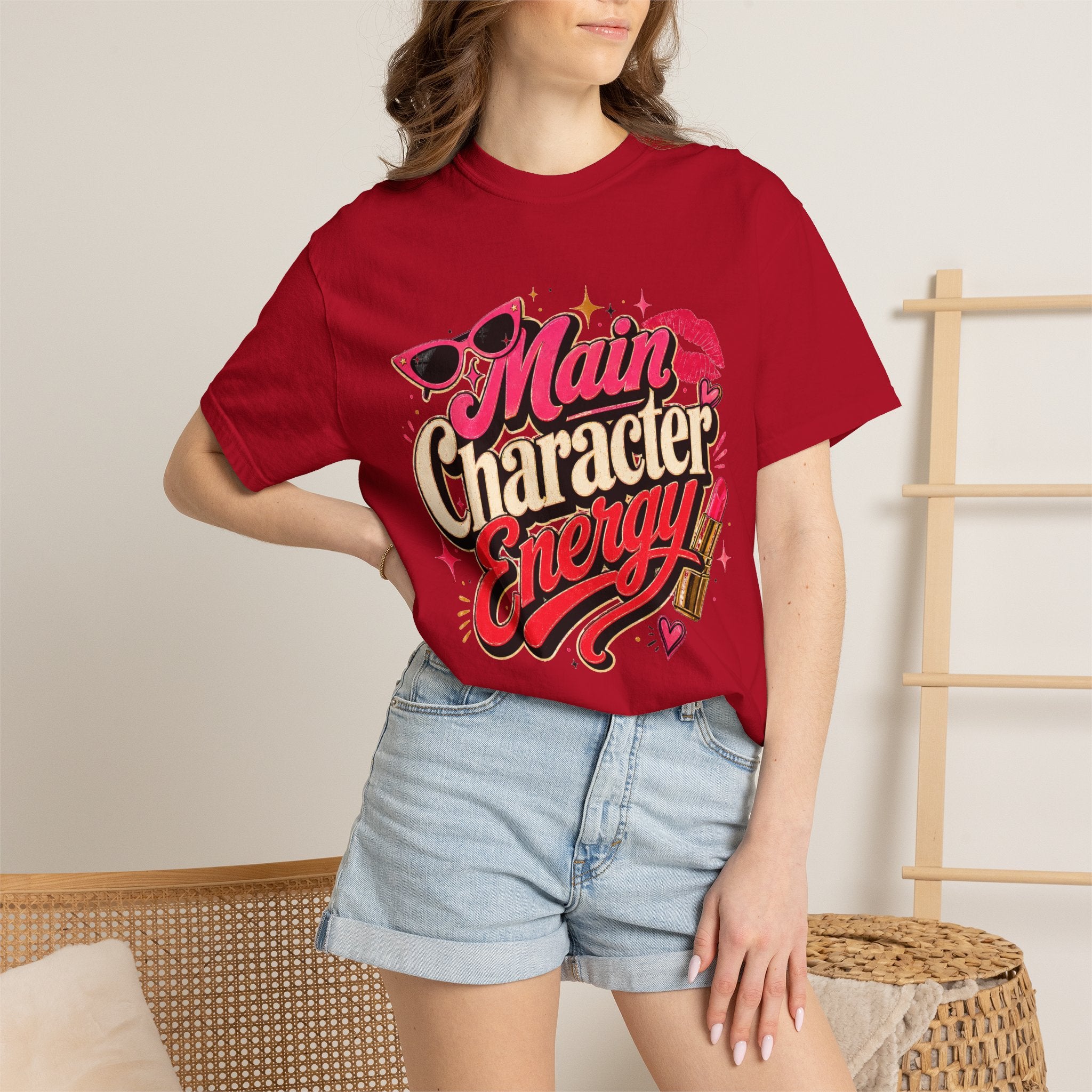 Main Character Energy - Retro Glam Tee