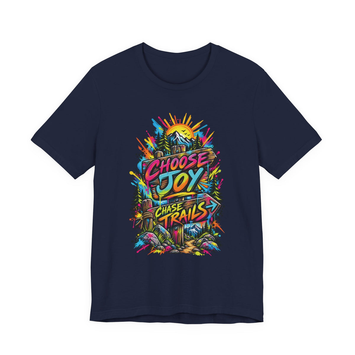 Choose Joy Wildflower T-Shirt — Garment-Dyed Cotton