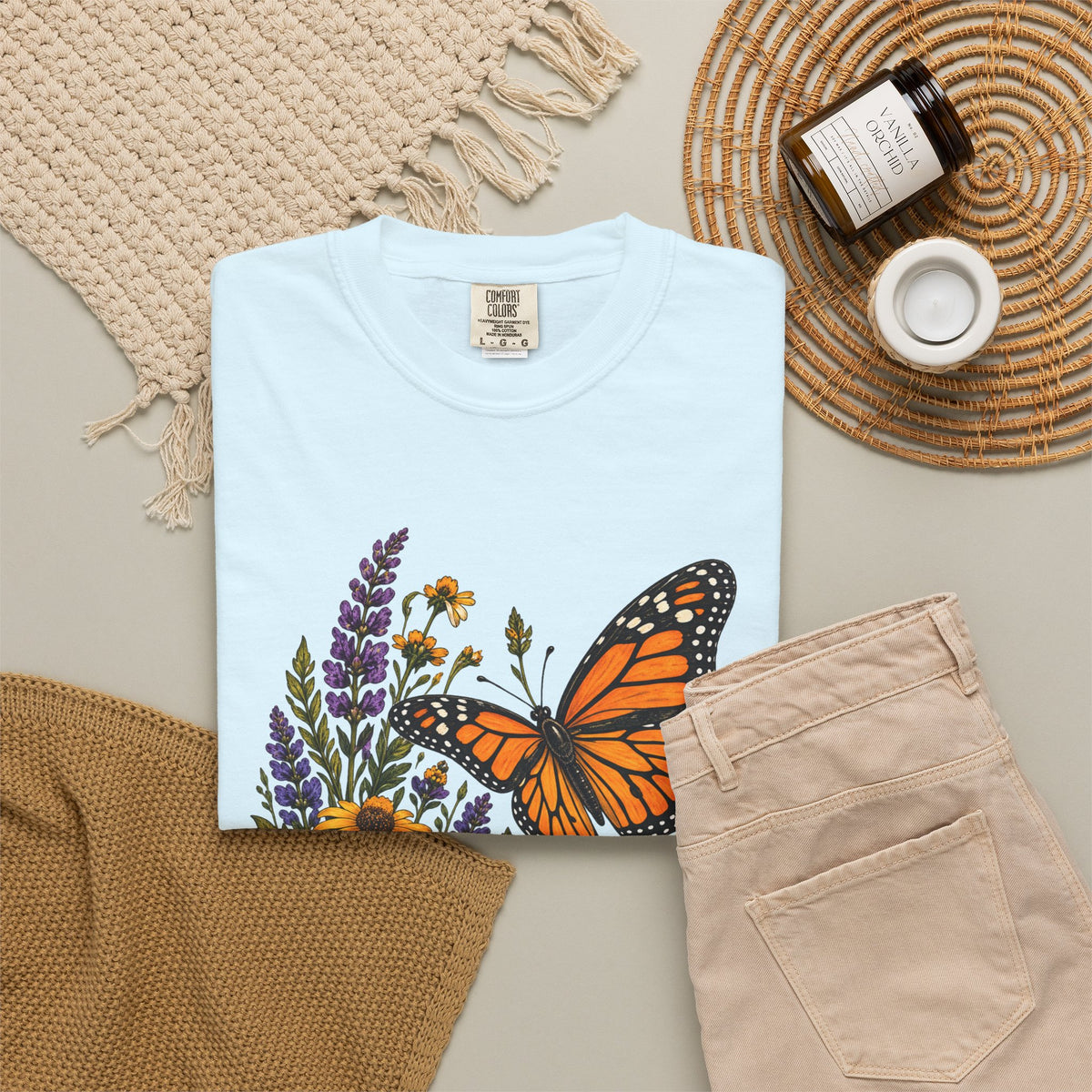 She Brought the Summer — Monarch Butterfly T-Shirt
