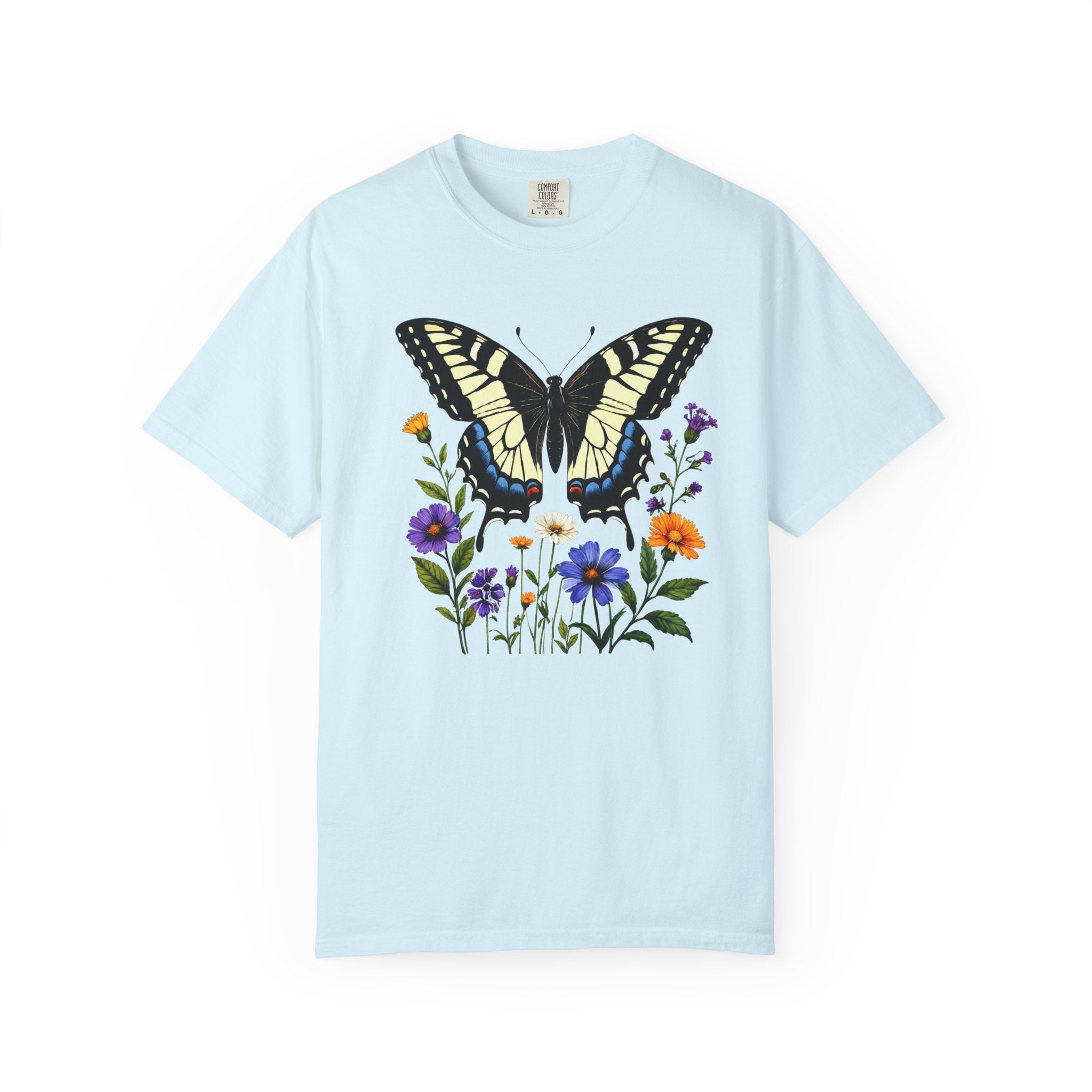 Swallowtail & Wildflowers - Botanical Butterfly