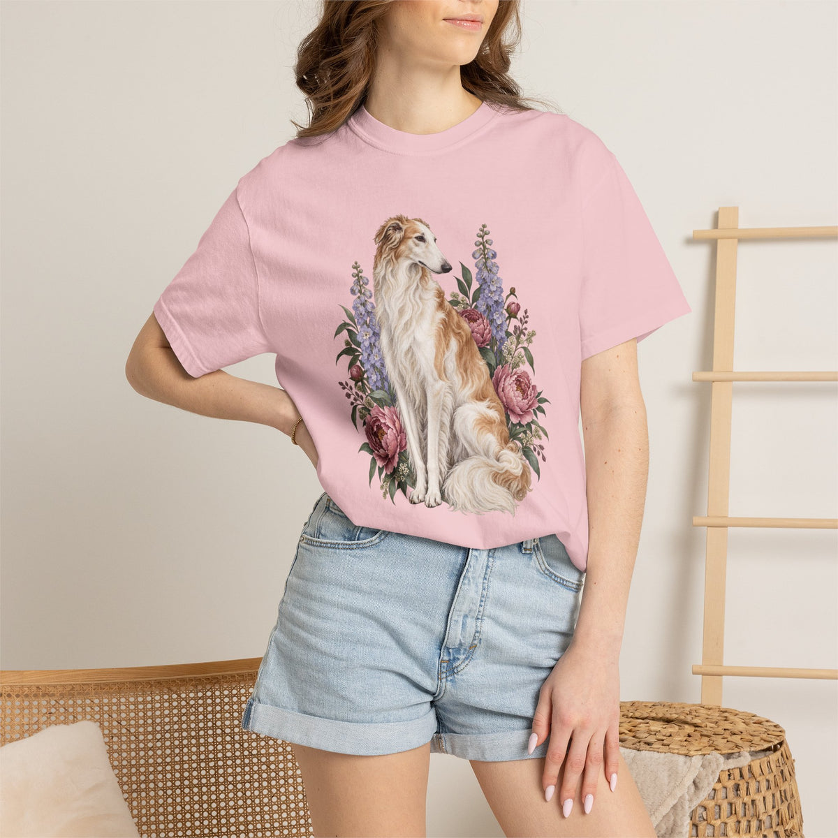 Borzoi T-Shirt — Poetry in Bloom