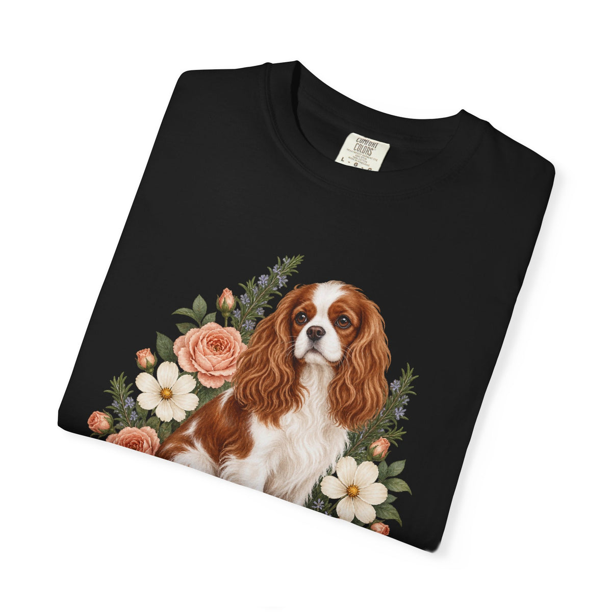 Cavalier King Charles Spaniel T-Shirt — Royal in Bloom