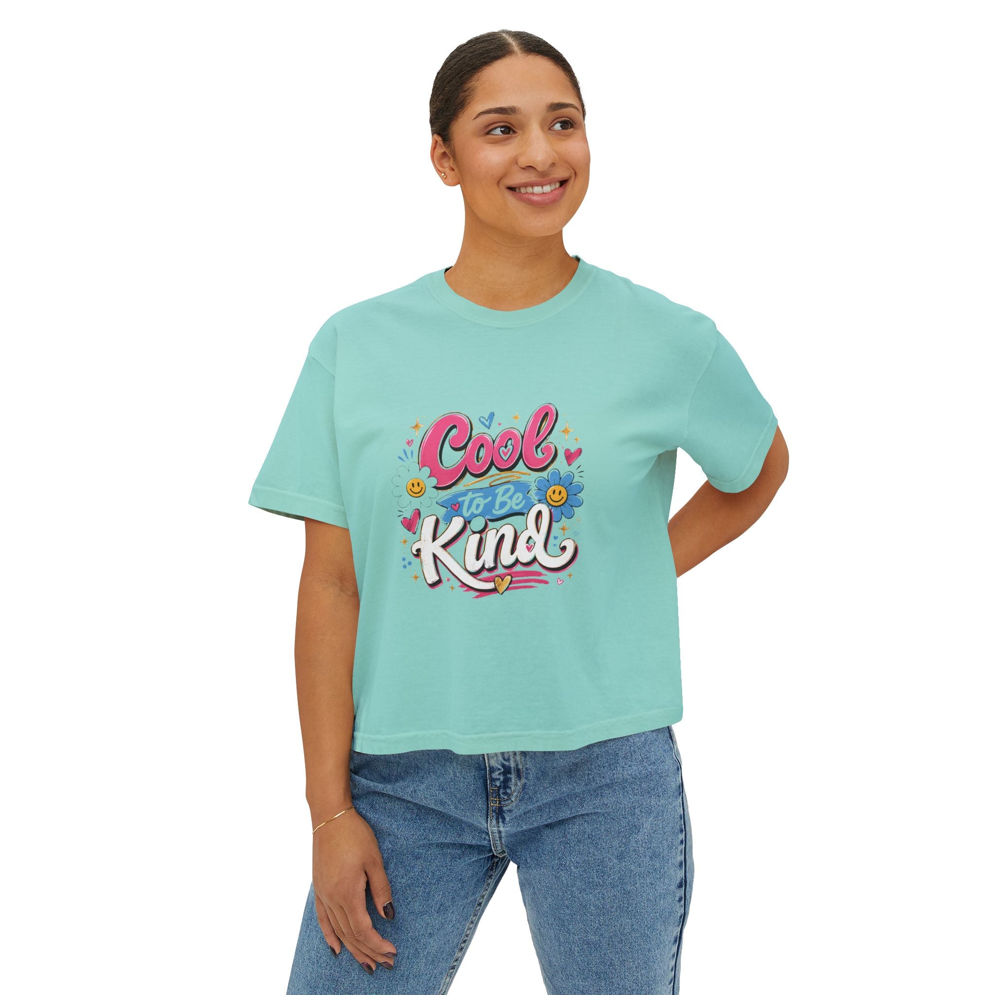 Cool to Be Kind — Boxy Cropped Tee