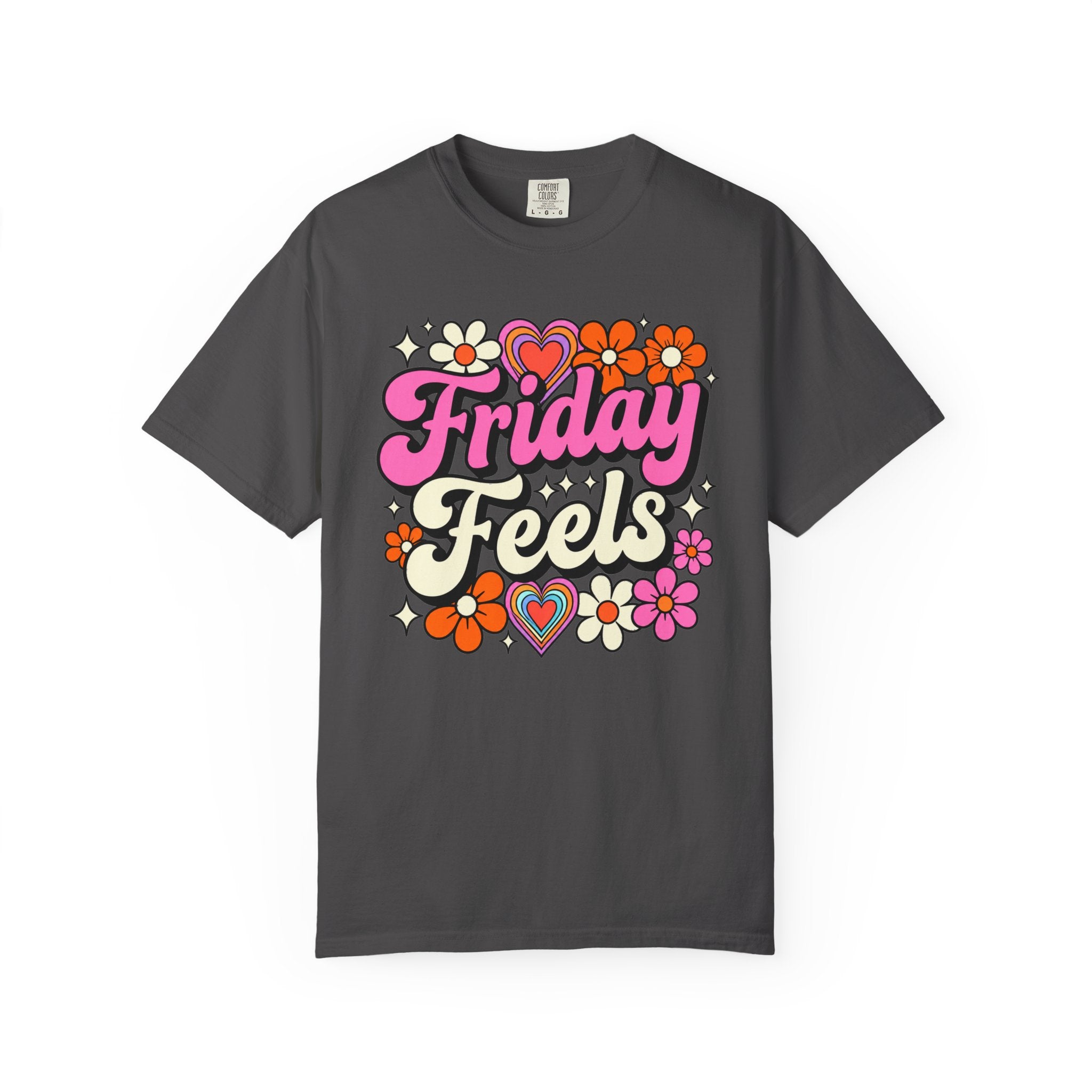 Friday Feels - Retro Groovy Floral Tee