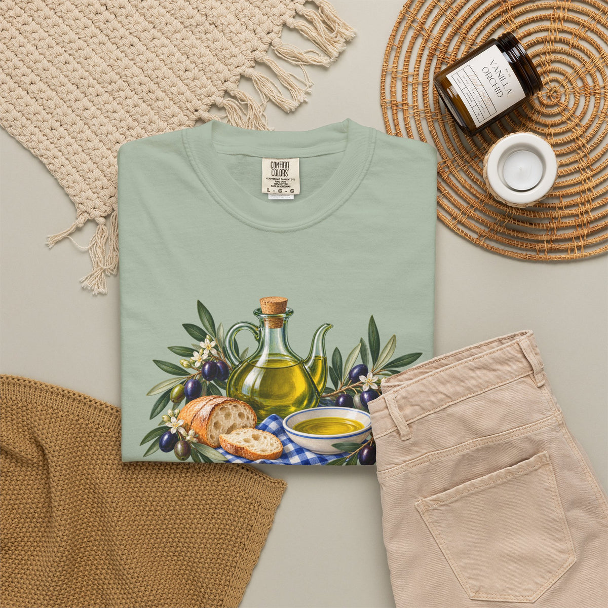 Pass the Bread — Olive Oil & Bread T-Shirt