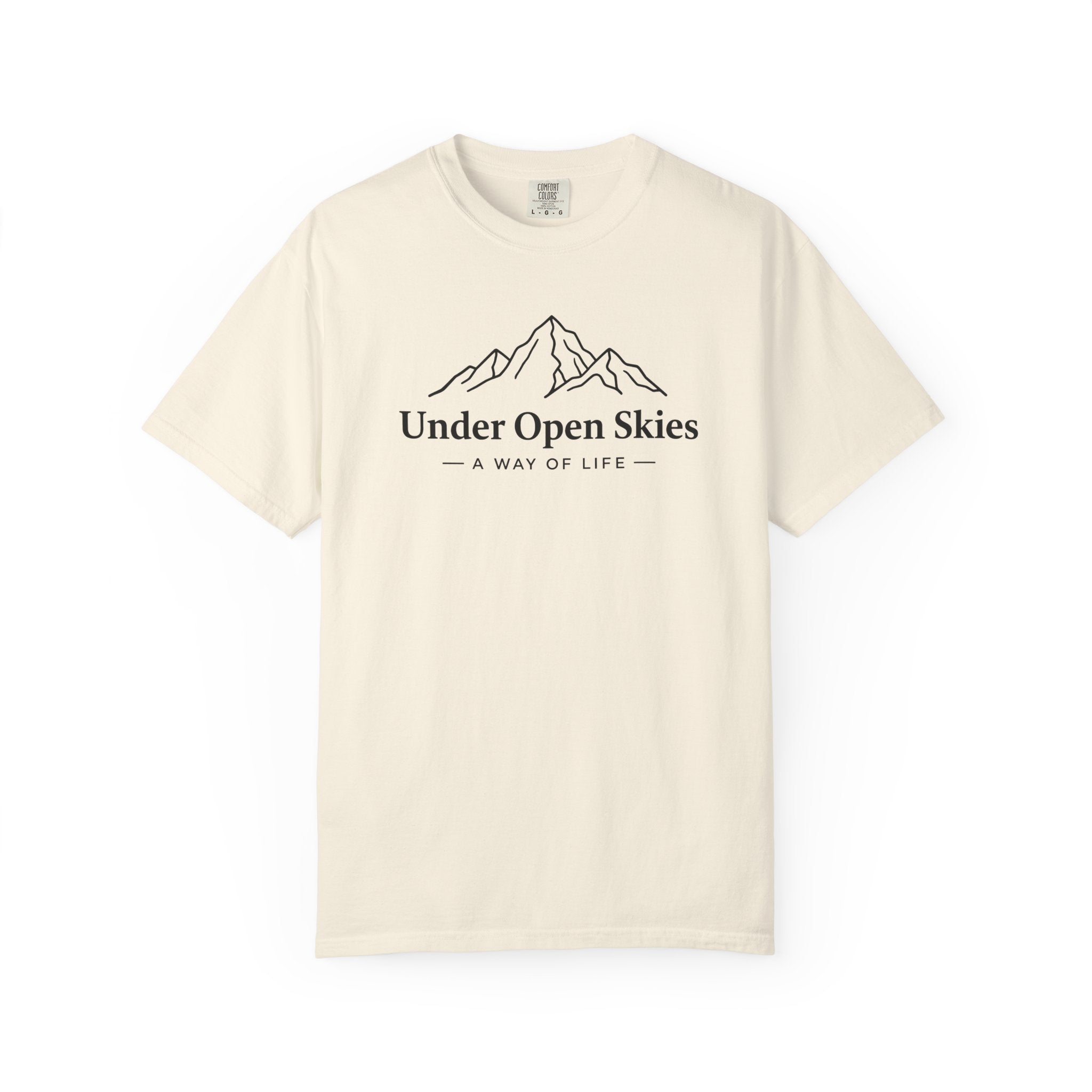 Under Open Skies - Minimalist Mountain Tee