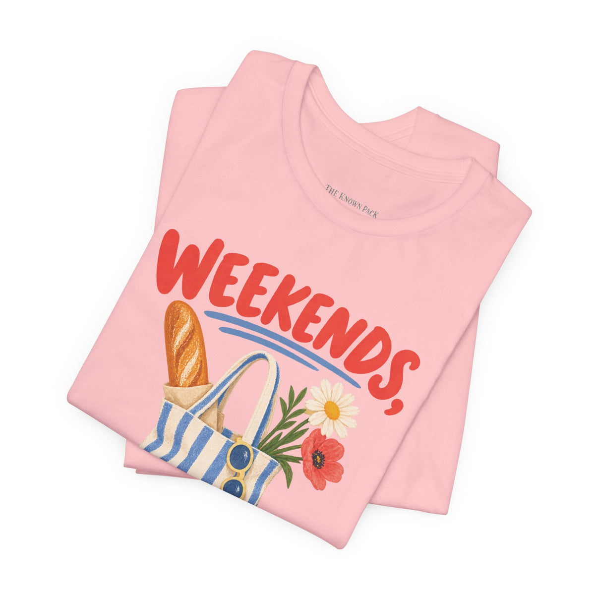 Weekend Oui French Quote T-Shirt