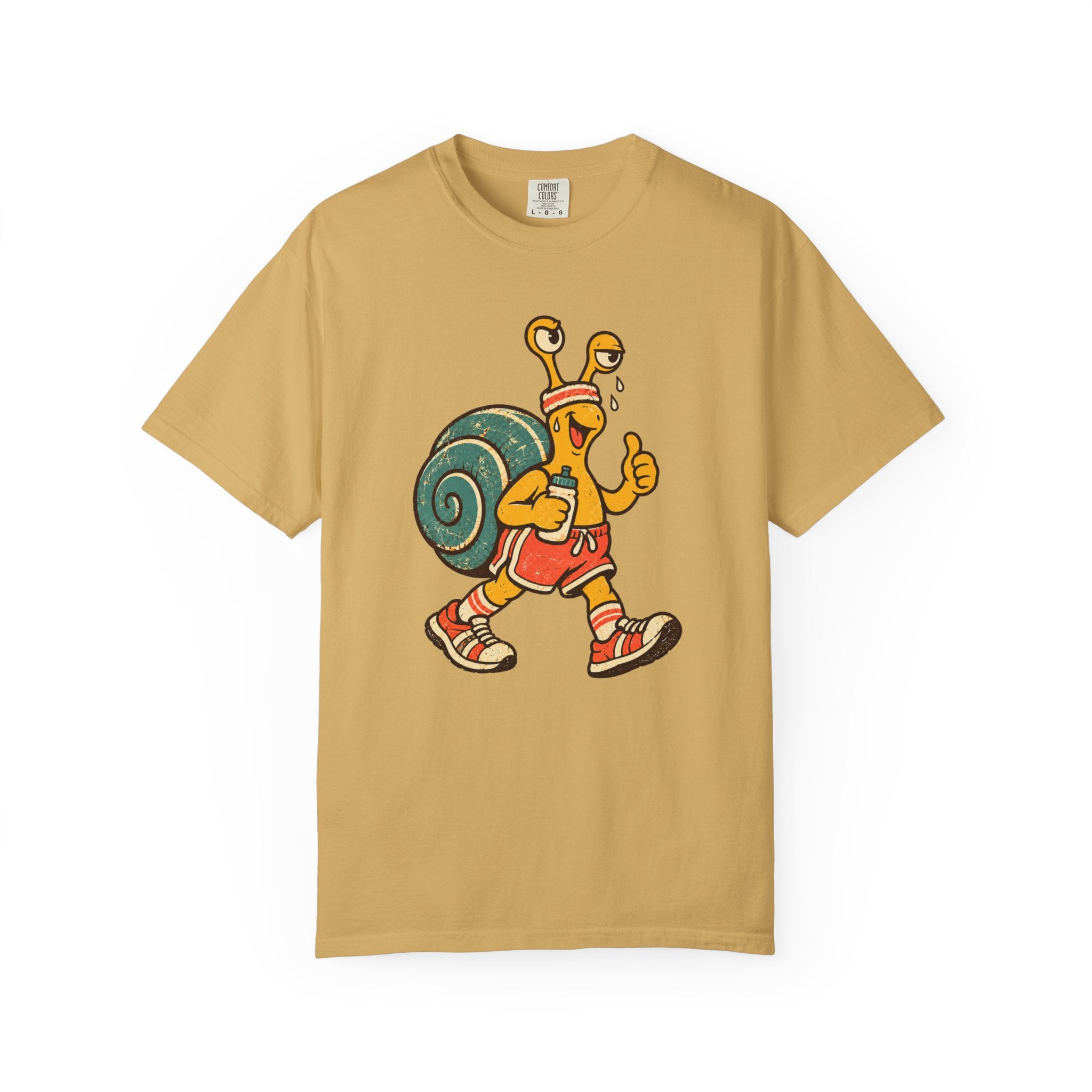 Jogging Snail T-Shirt — Garment-Dyed Cotton