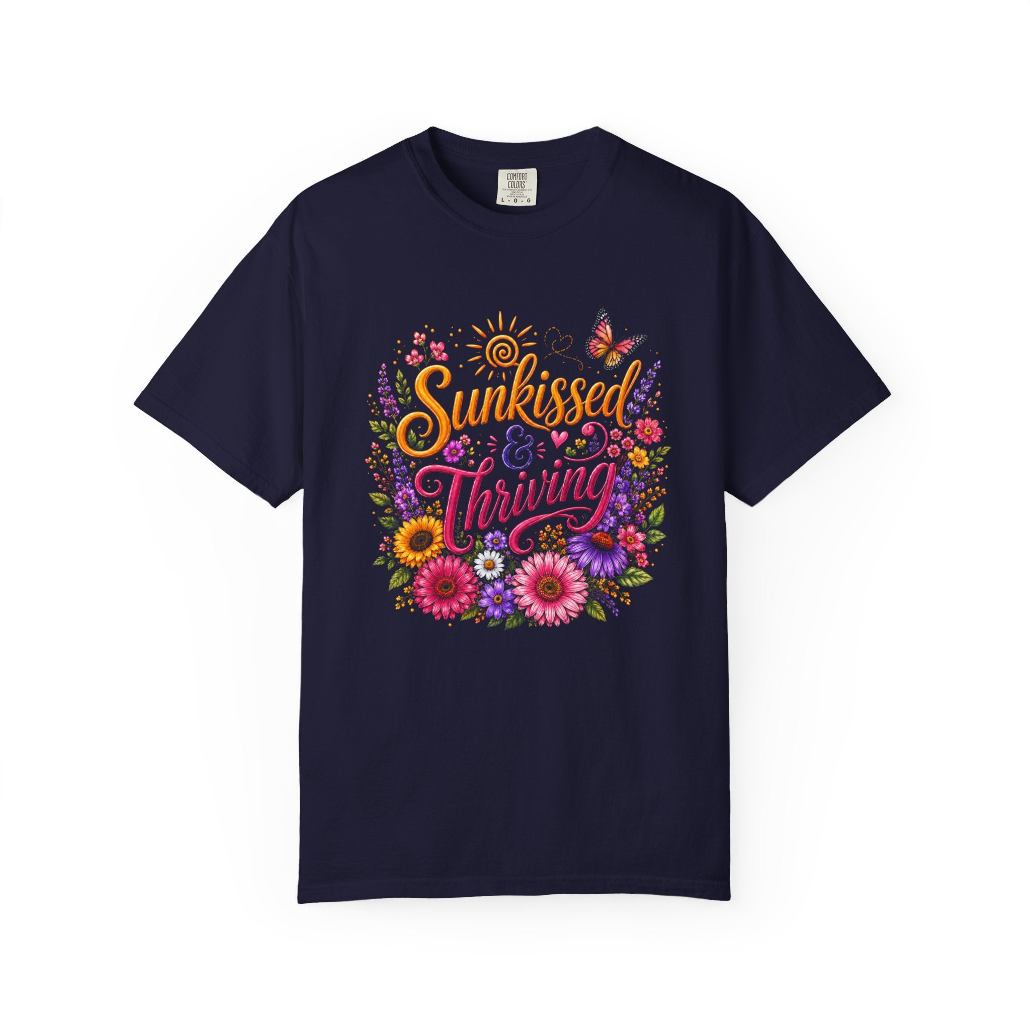 Sunkissed & Thriving - Retro Floral Summer Tee