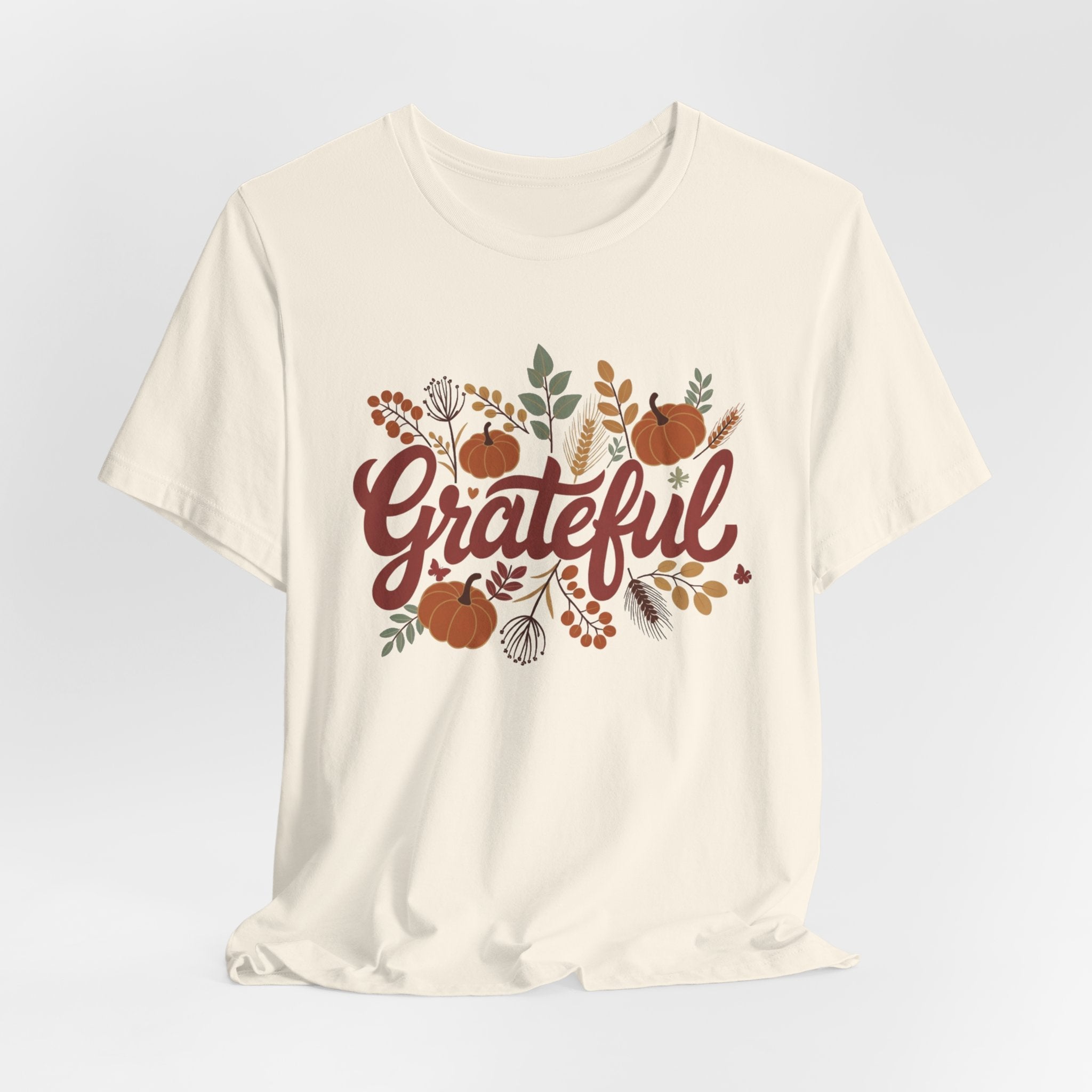 Grateful Floral T-Shirt — Garment-Dyed Cotton