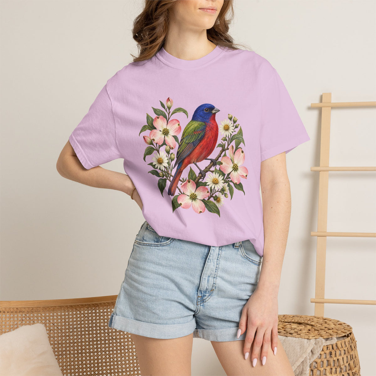 Painted Bunting T-Shirt — A Song in Color