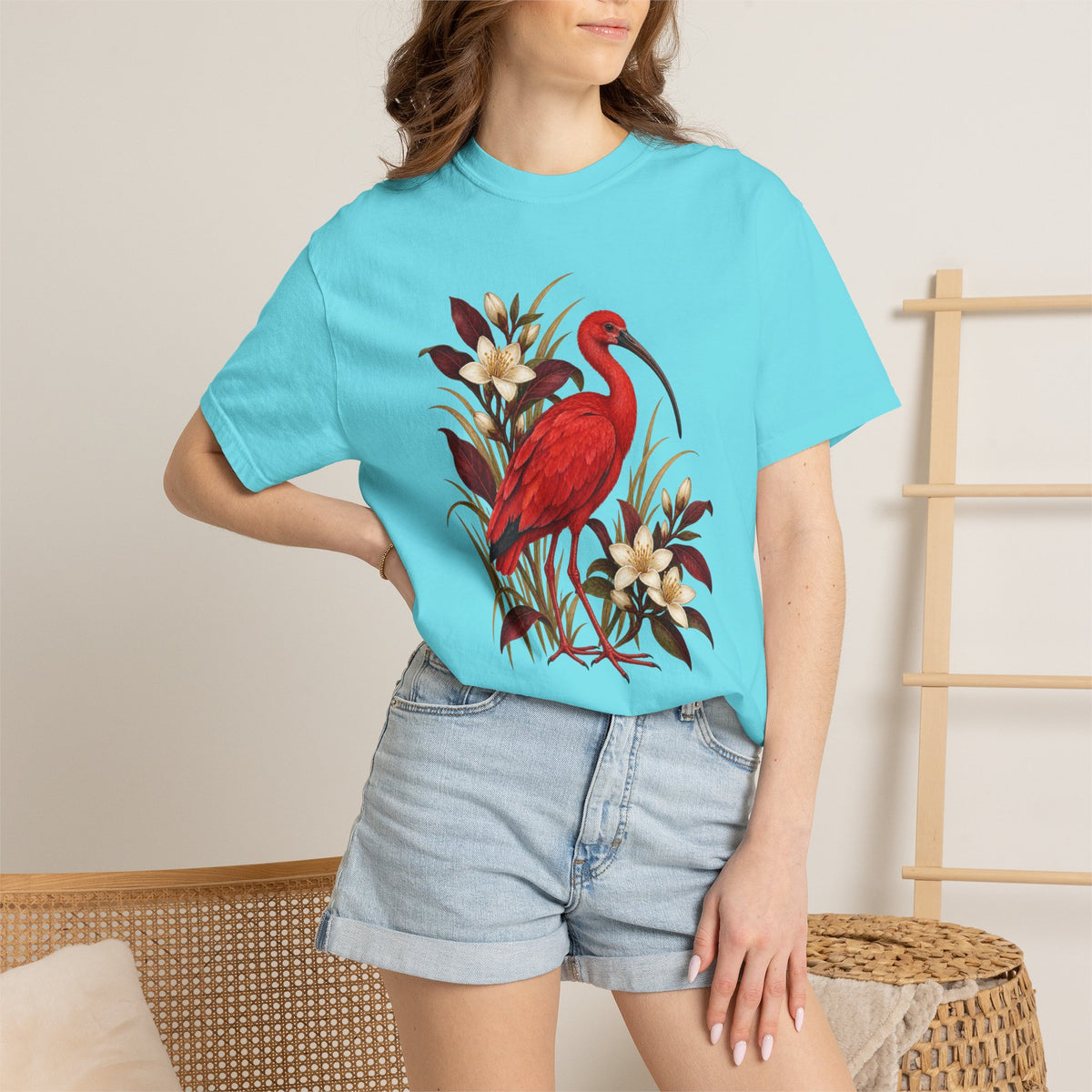 Scarlet Ibis T-Shirt — A Flame Among Flowers