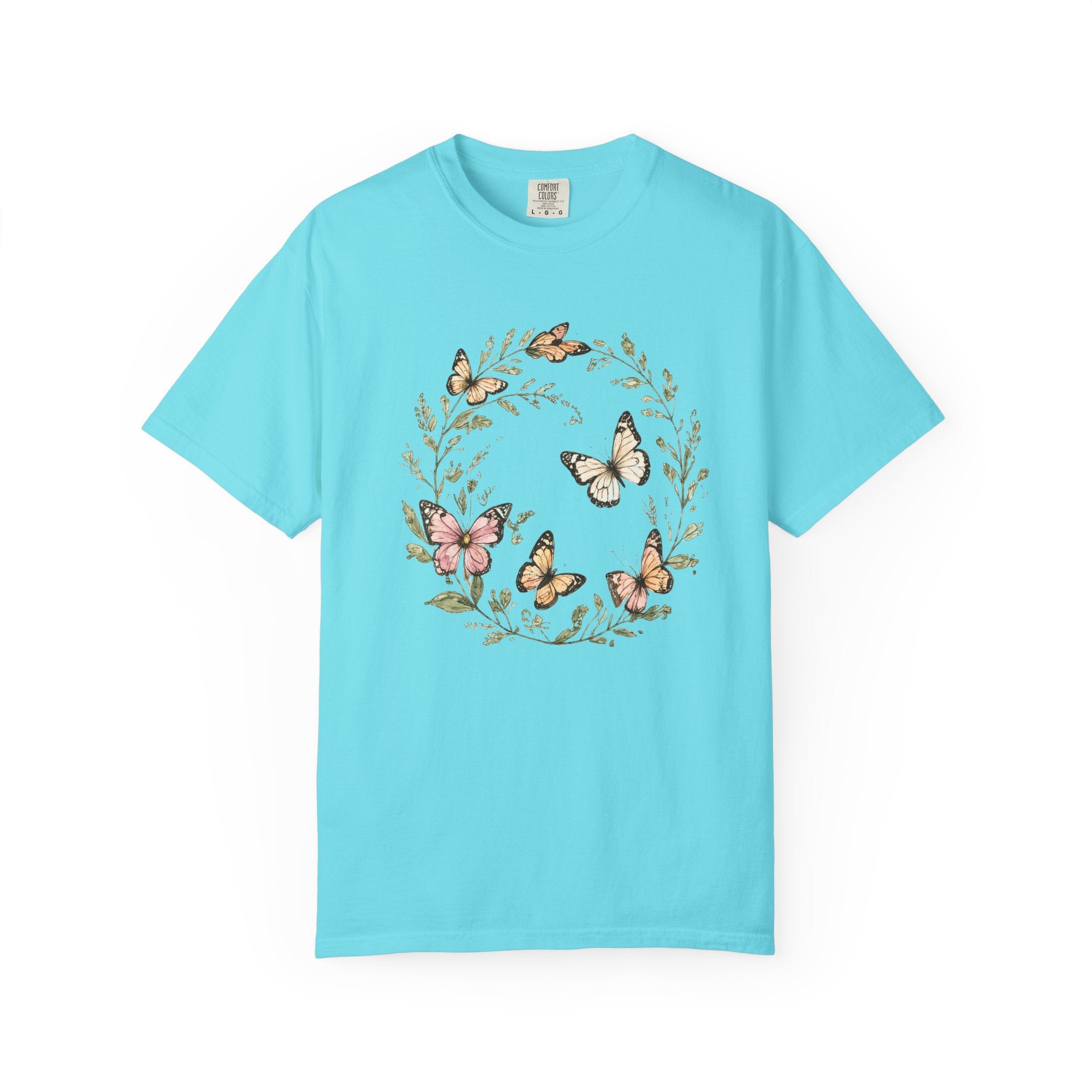 Butterfly Wreath Watercolor Tee