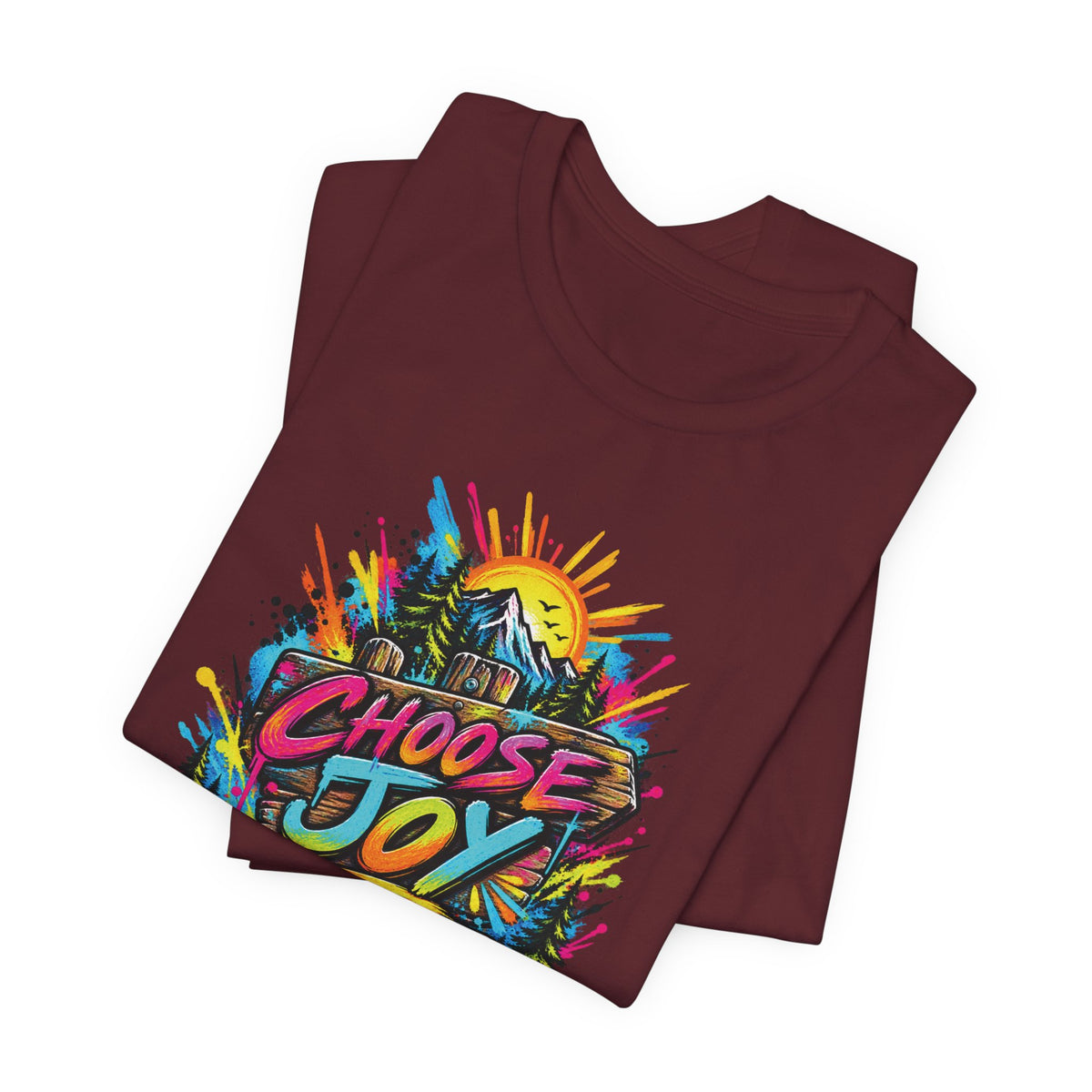 Choose Joy Wildflower T-Shirt — Garment-Dyed Cotton