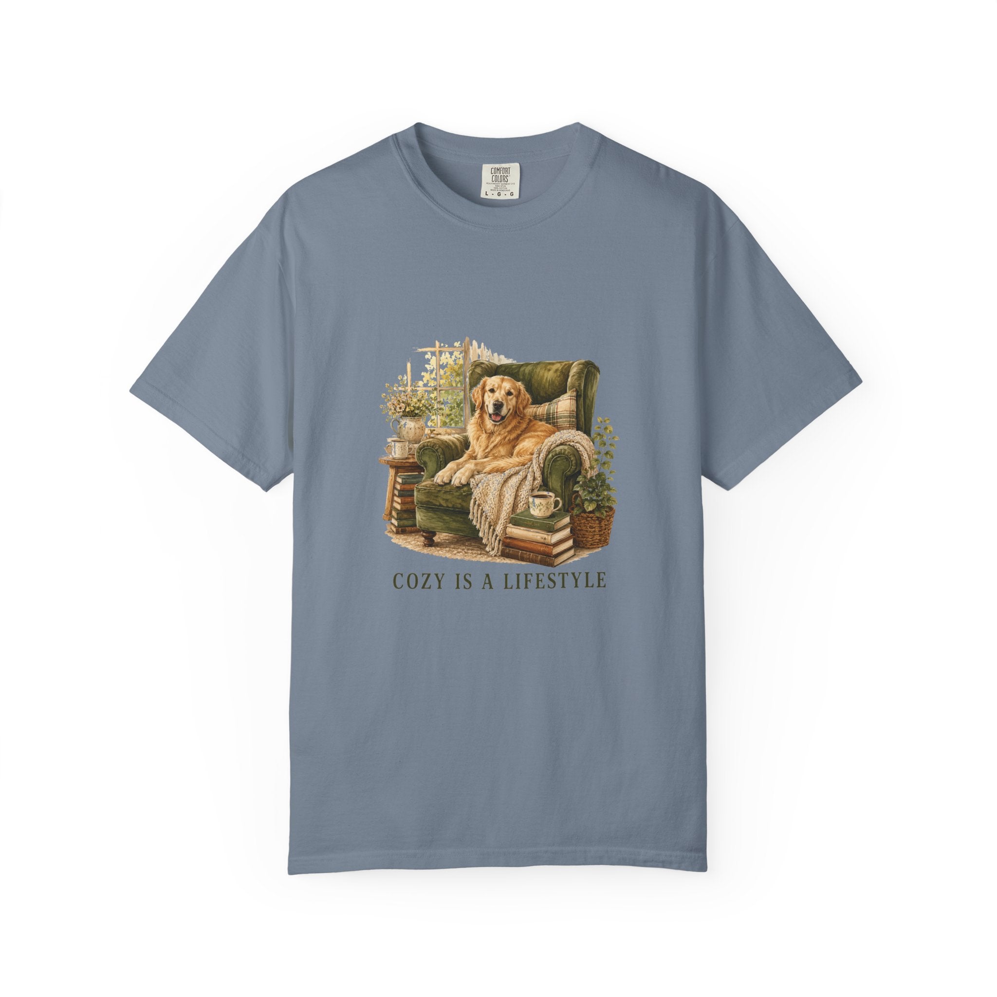 Cozy Is a Lifestyle cozy dog tee folded view