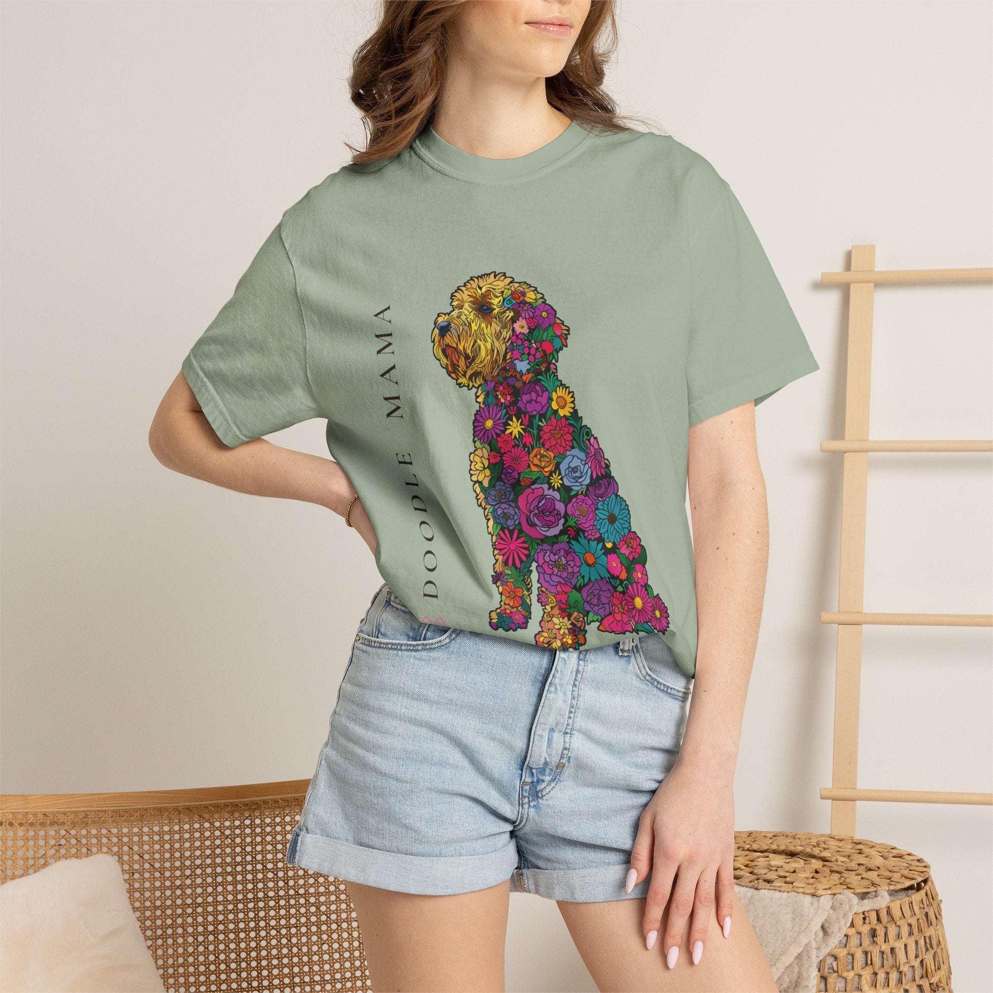 Doodle Mama - Floral Doodle Tee