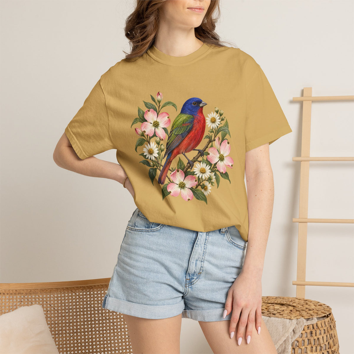 Painted Bunting T-Shirt — A Song in Color