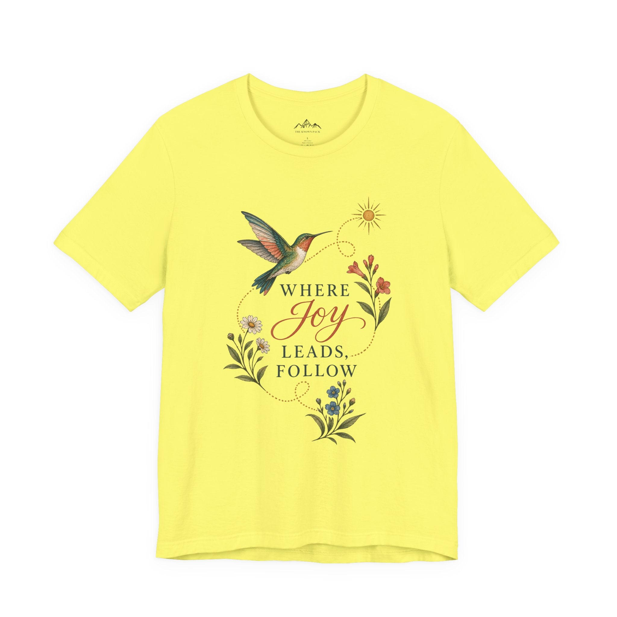 Where Joy Leads Follow T-Shirt — Soft Everyday Cotton