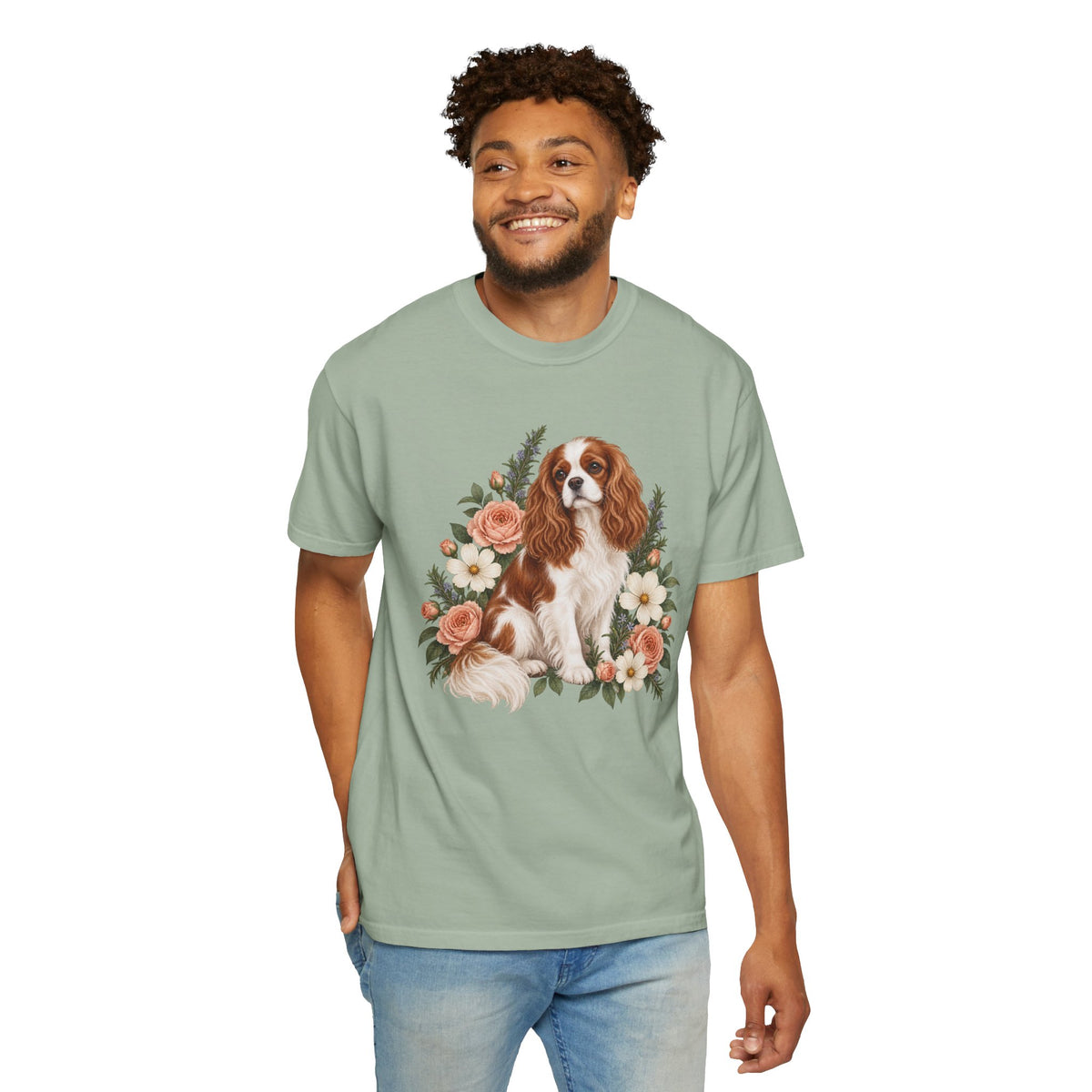 Cavalier King Charles Spaniel T-Shirt — Royal in Bloom