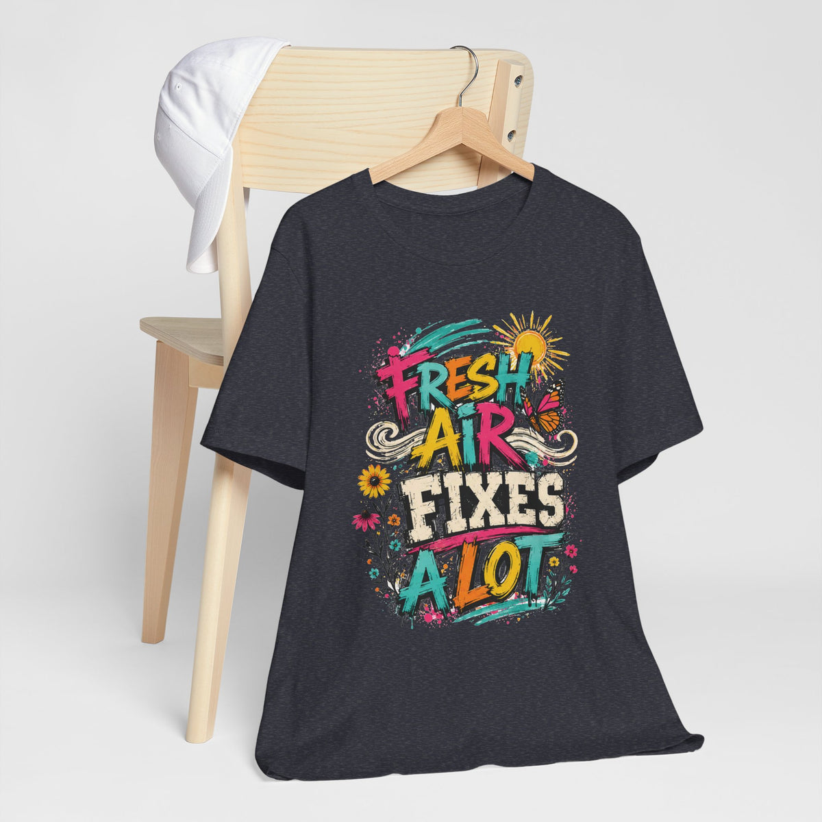 Fresh Air Fixes a Lot T-Shirt — Garment-Dyed Cotton