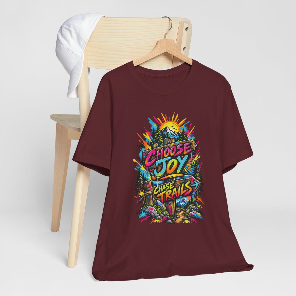 Choose Joy Wildflower T-Shirt — Garment-Dyed Cotton
