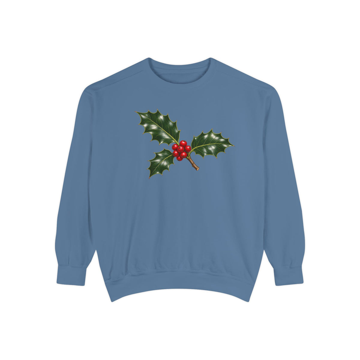 Holly sweatshirt in Blue Jean, front view