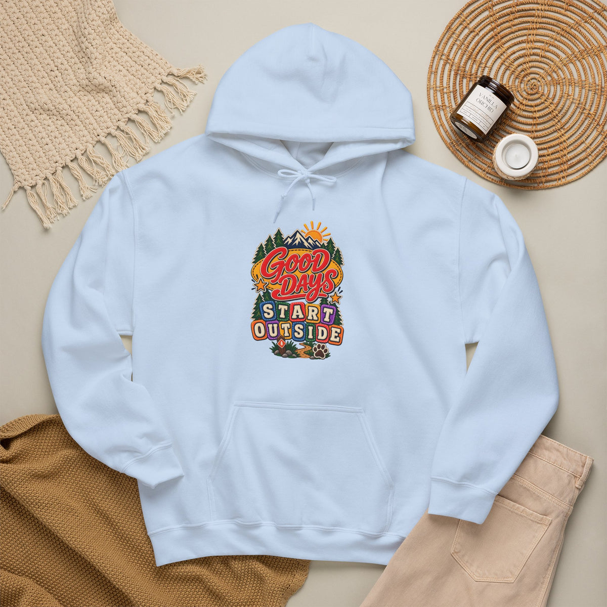 Good Days Start Outside Hoodie — Soft Fleece