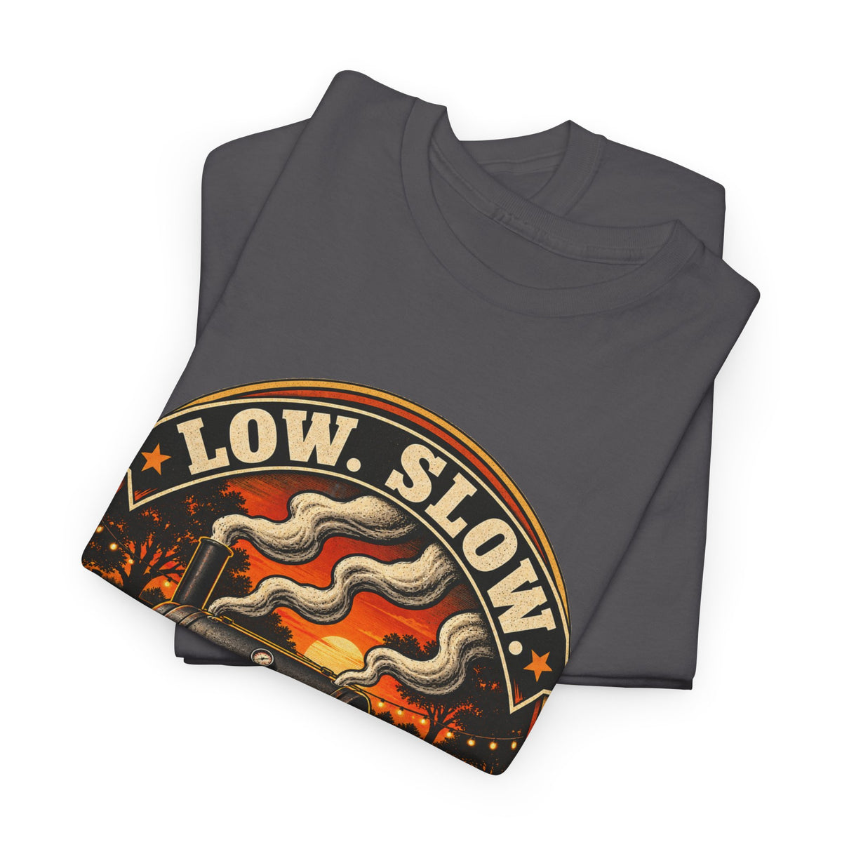 Low. Slow. Work It. BBQ Smoker T-Shirt