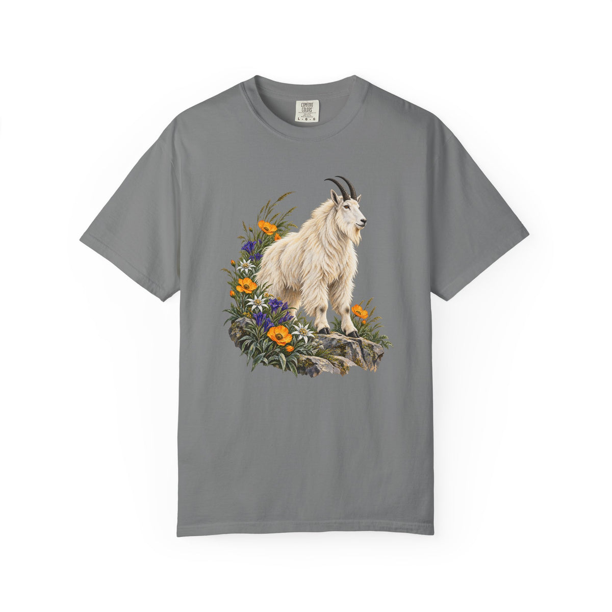 Mountain Goat Alpine T-Shirt — Garment-Dyed Cotton