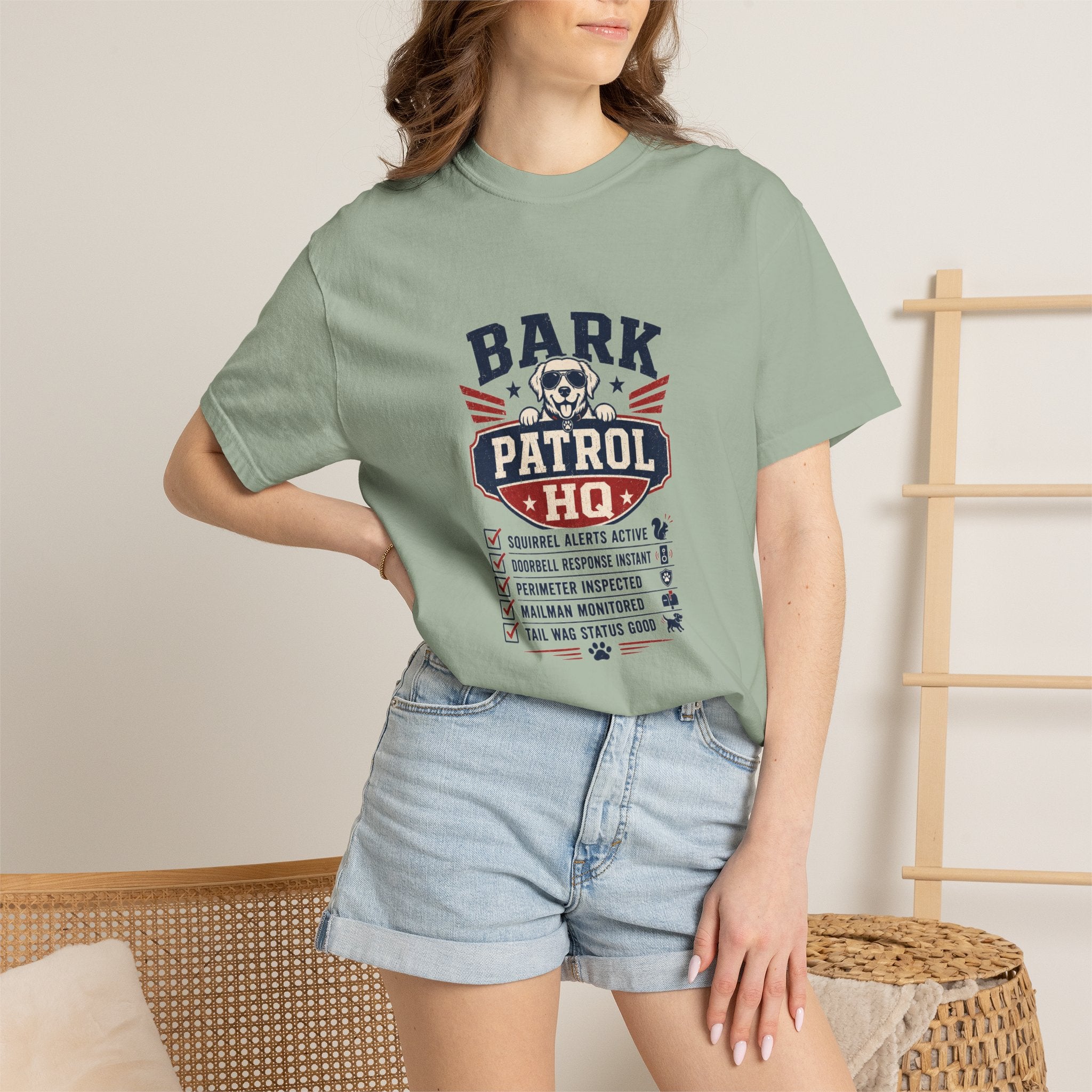 Bark Patrol HQ - Funny Dog Dad Shirt