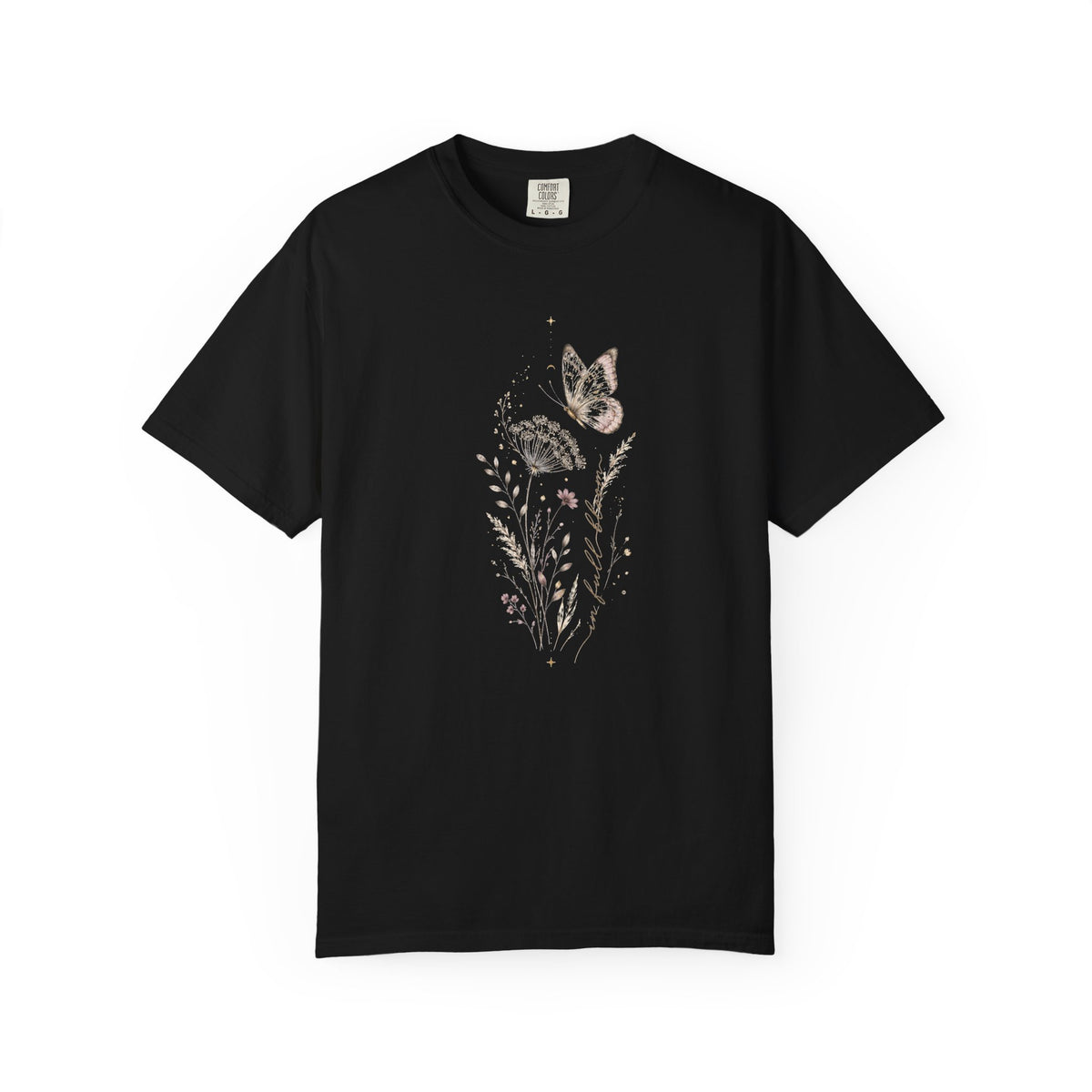 Nocturne Bloom Butterfly T-Shirt — Premium Cotton