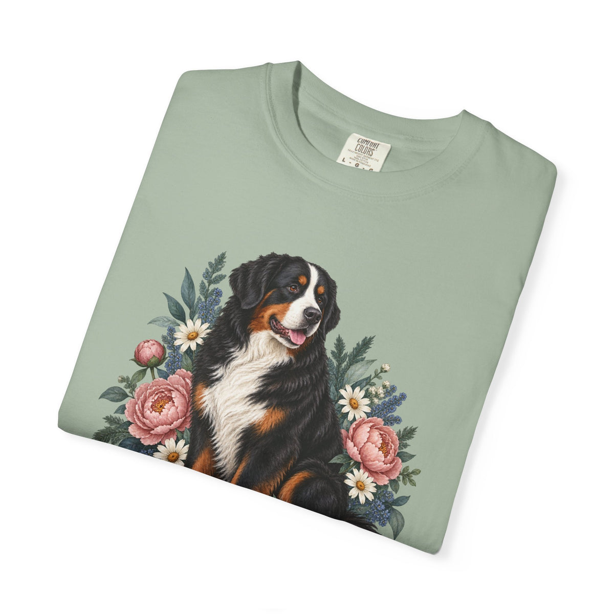 Bernese Mountain Dog T-Shirt — Gentle Giant in Bloom