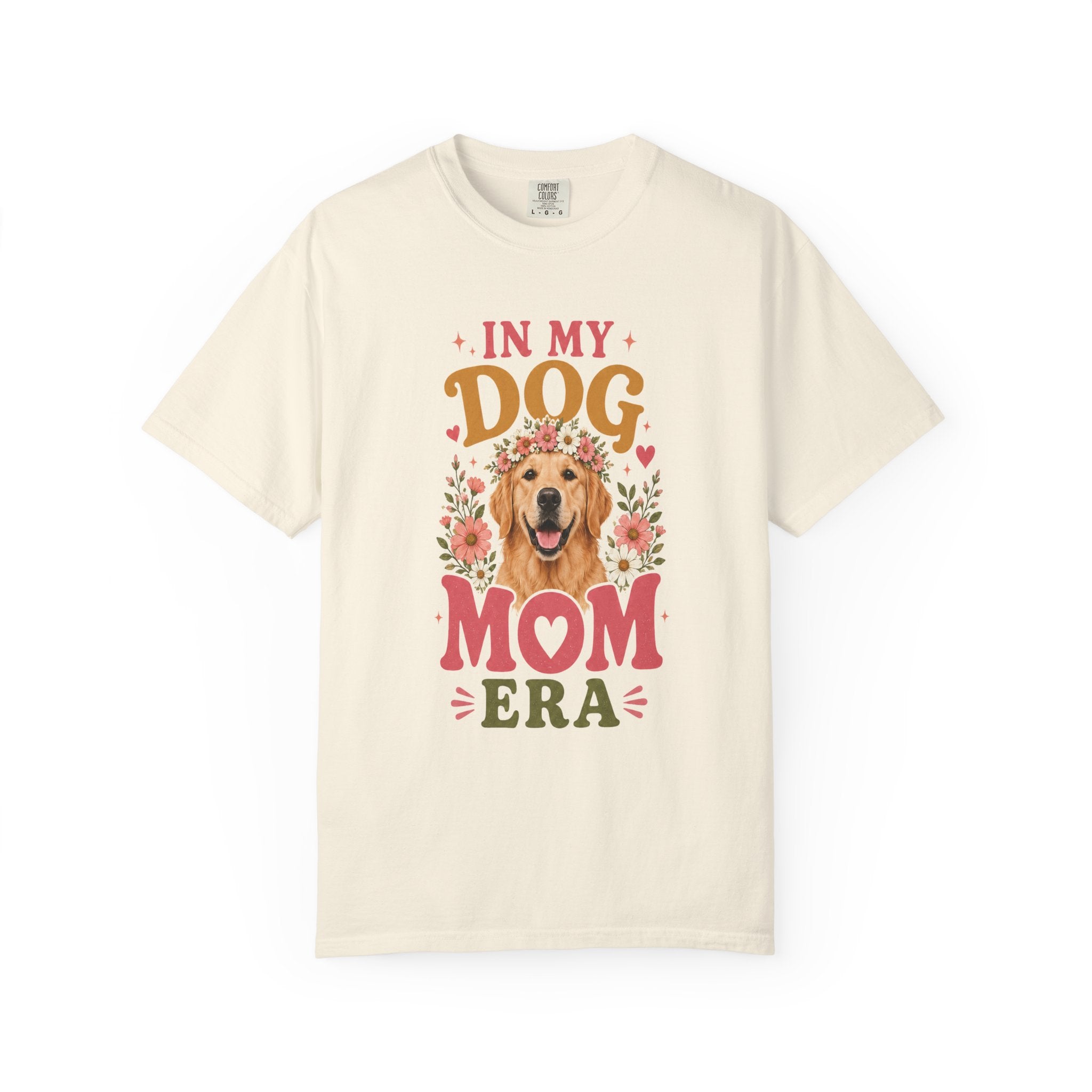 In My Dog Mom Era dog mom shirt lifestyle mockup