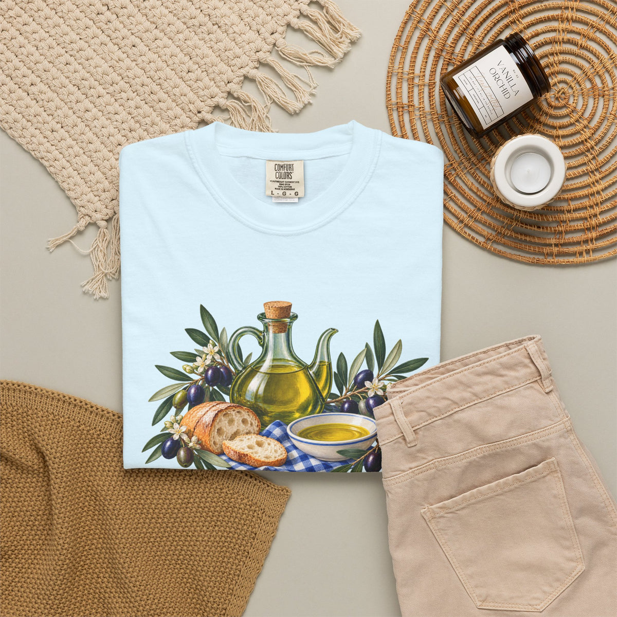 Pass the Bread — Olive Oil & Bread T-Shirt