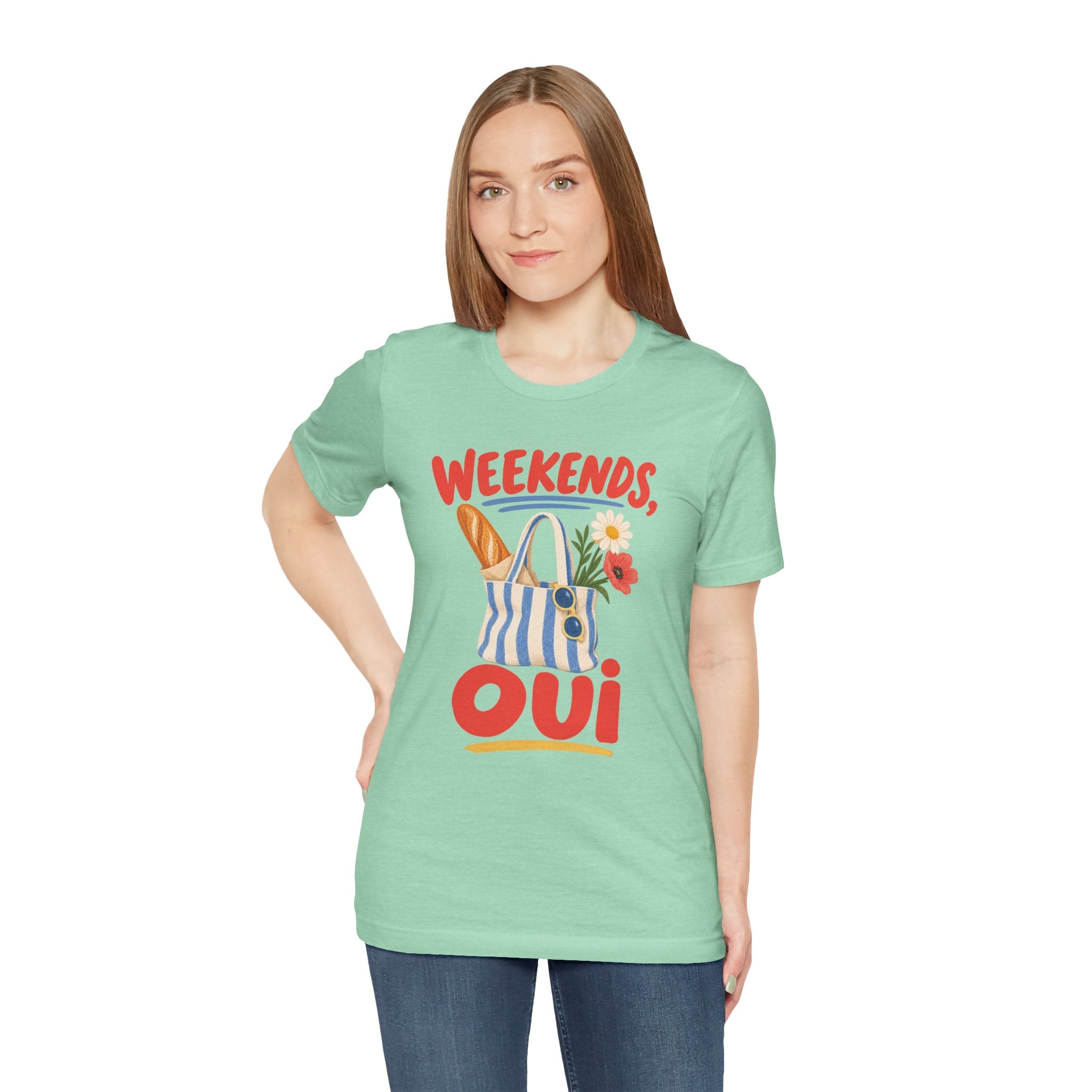 Weekend Oui French Quote T-Shirt