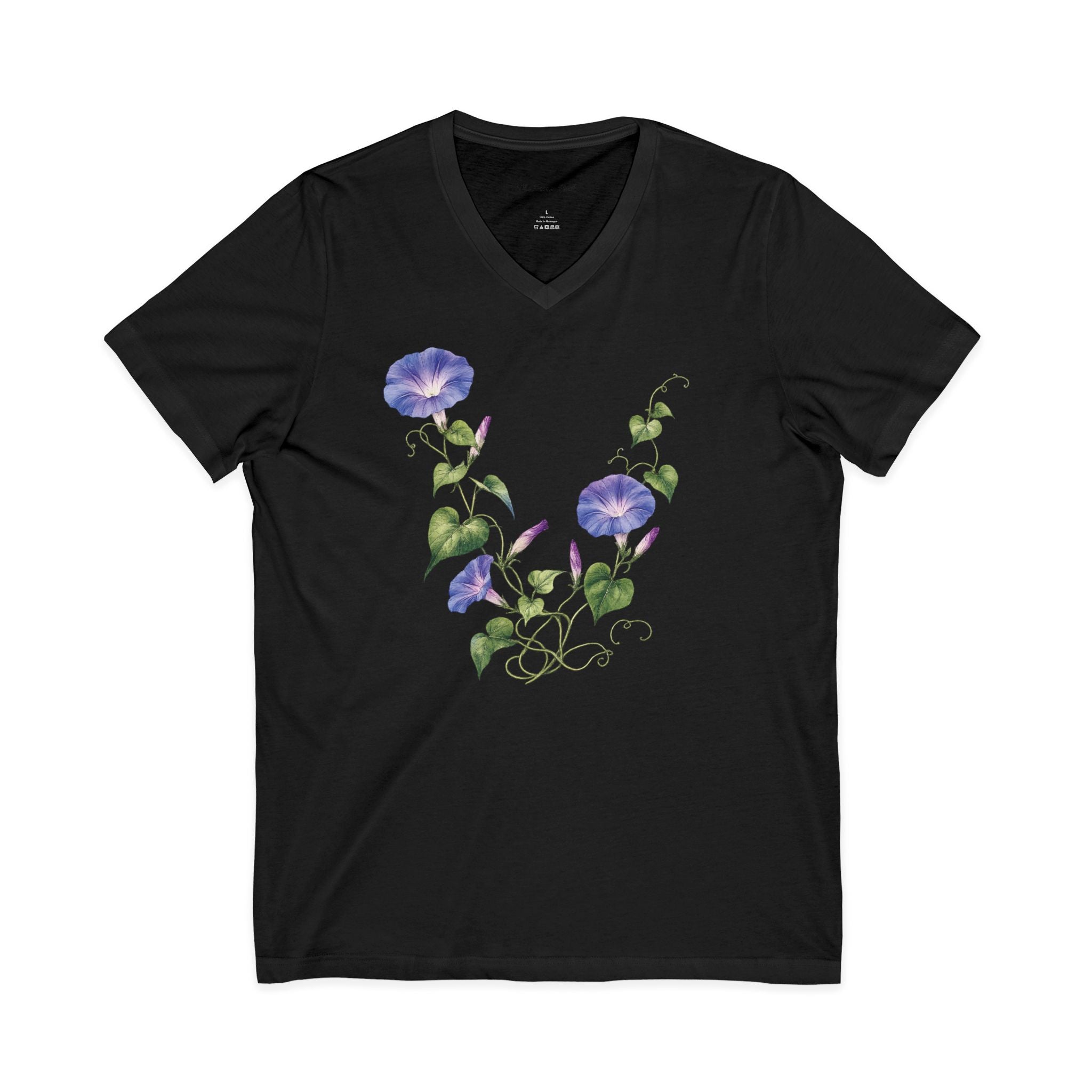 Morning Glory Vine — V-Neck Tee