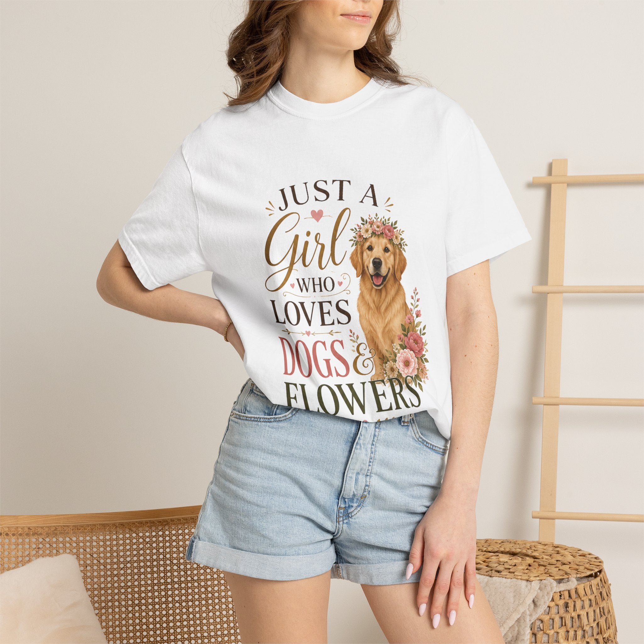 Just a Girl Who Loves Dogs and Flowers