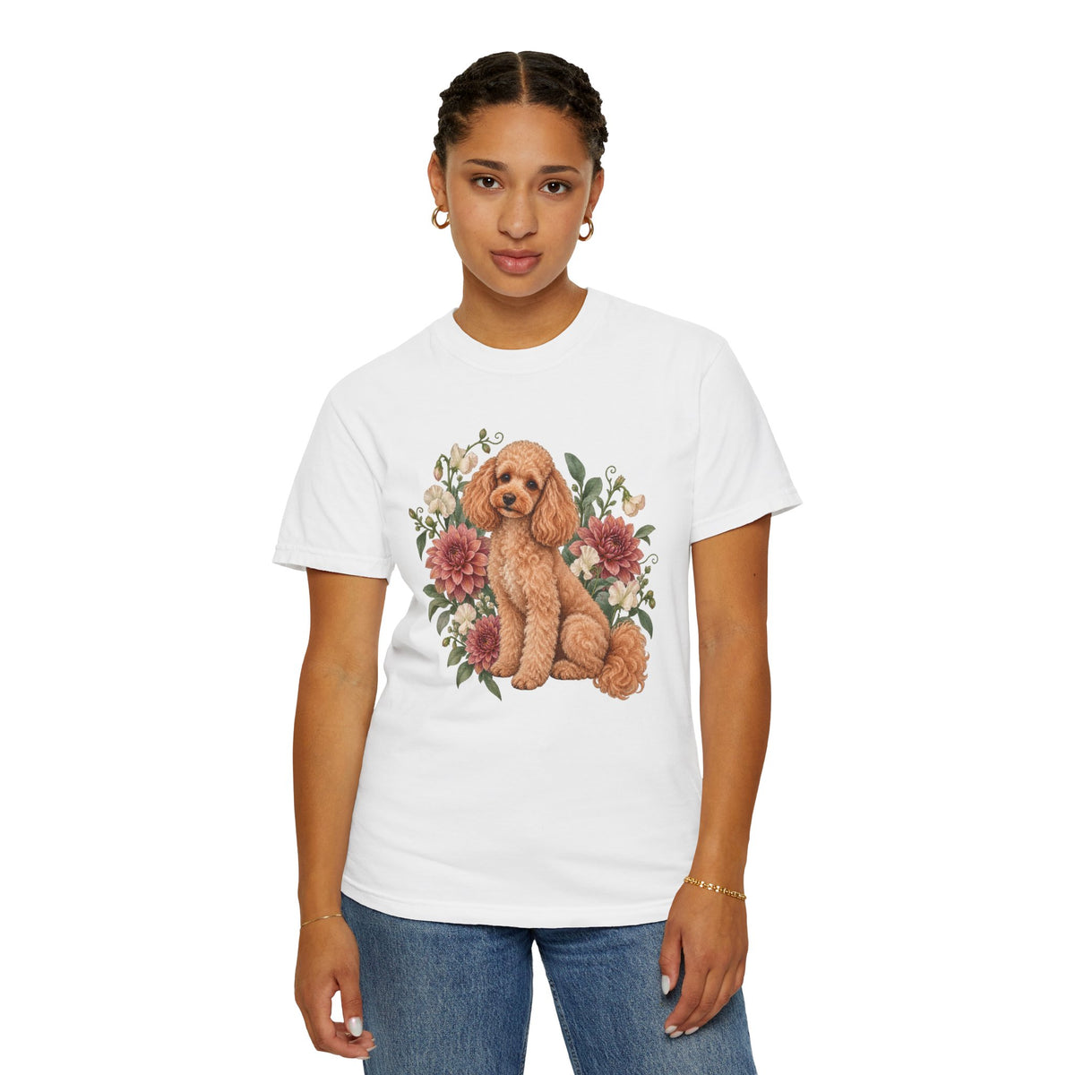 Poodle T-Shirt — Curls & Petals