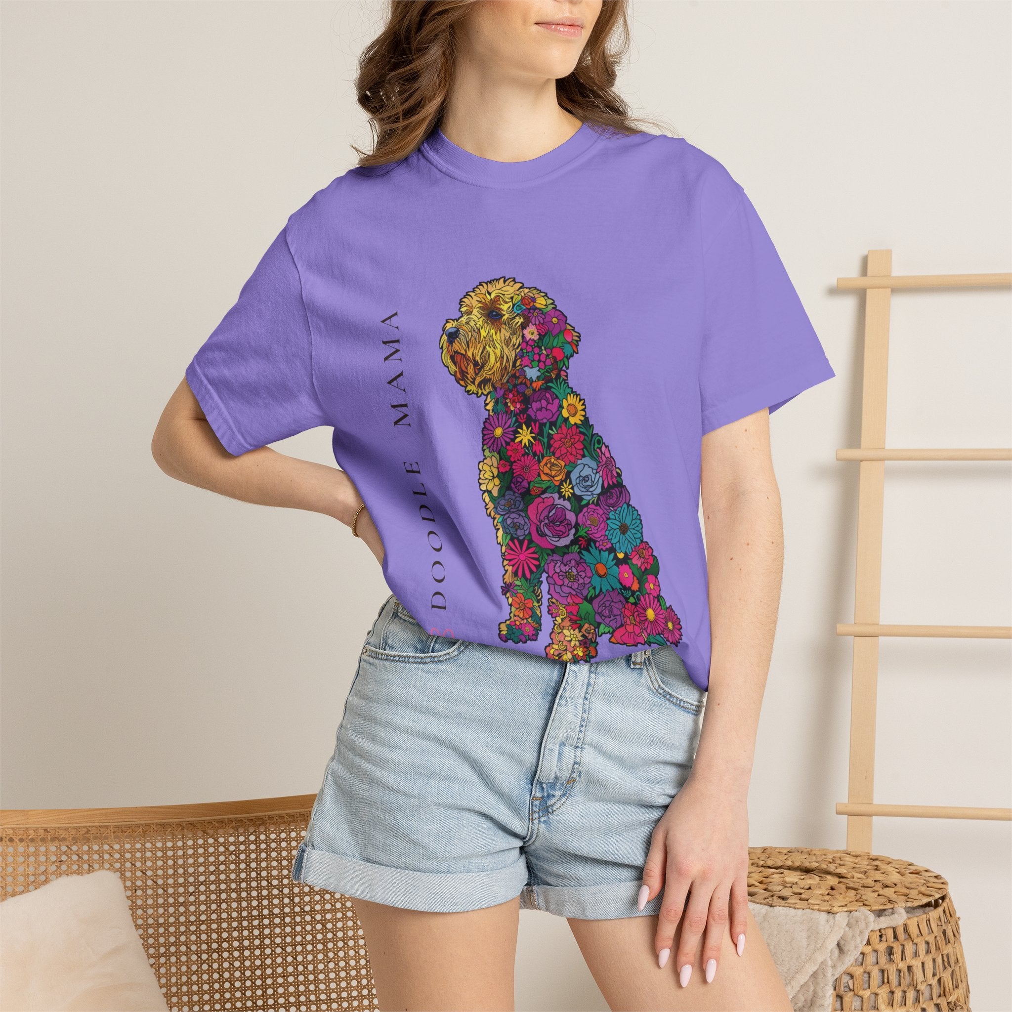 Doodle Mama - Floral Doodle Tee