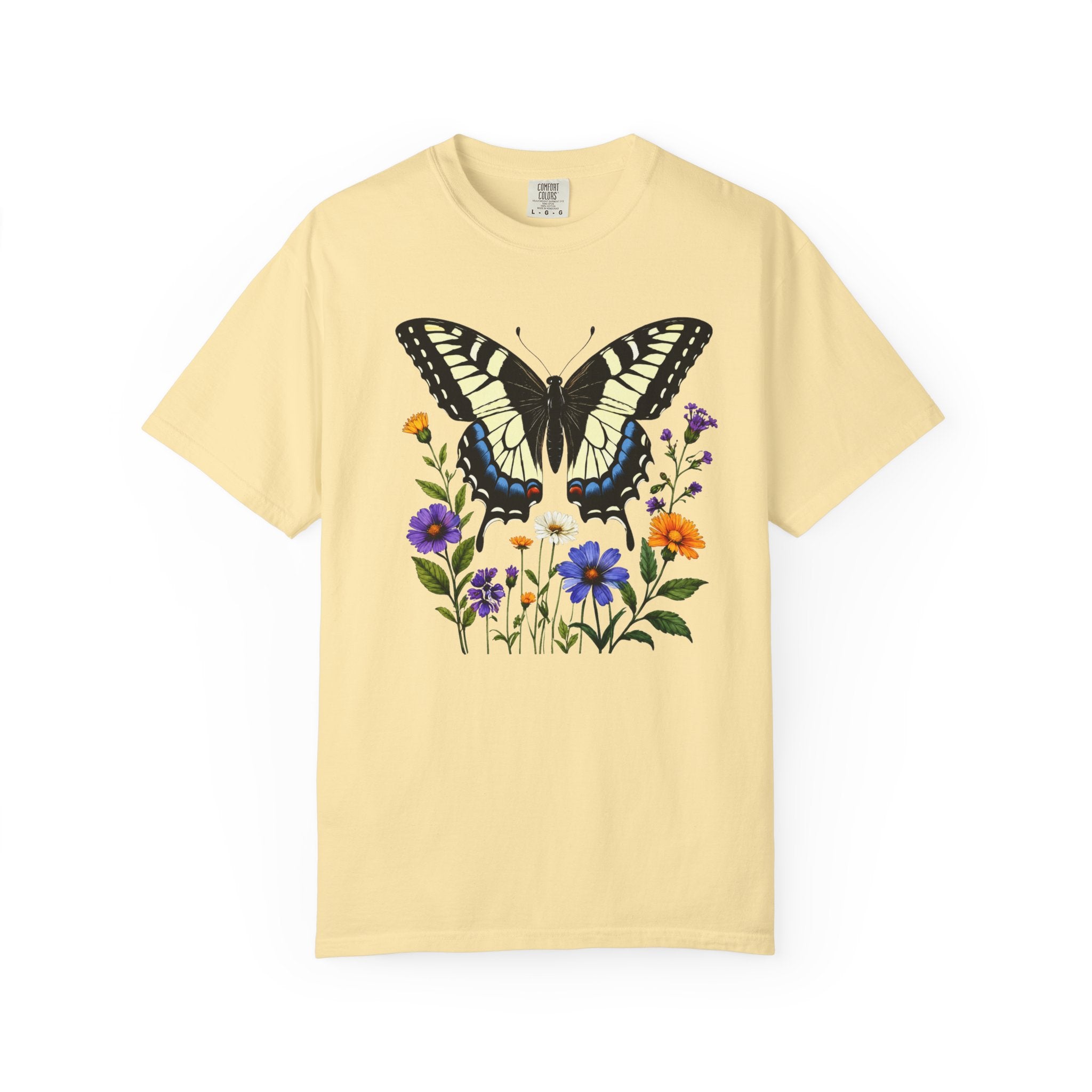 Swallowtail & Wildflowers - Botanical Butterfly