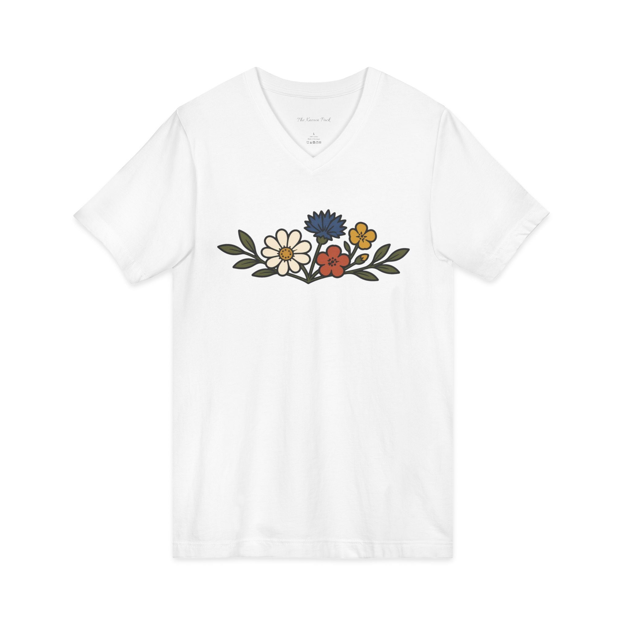 Wildflower Bouquet — V-Neck Tee