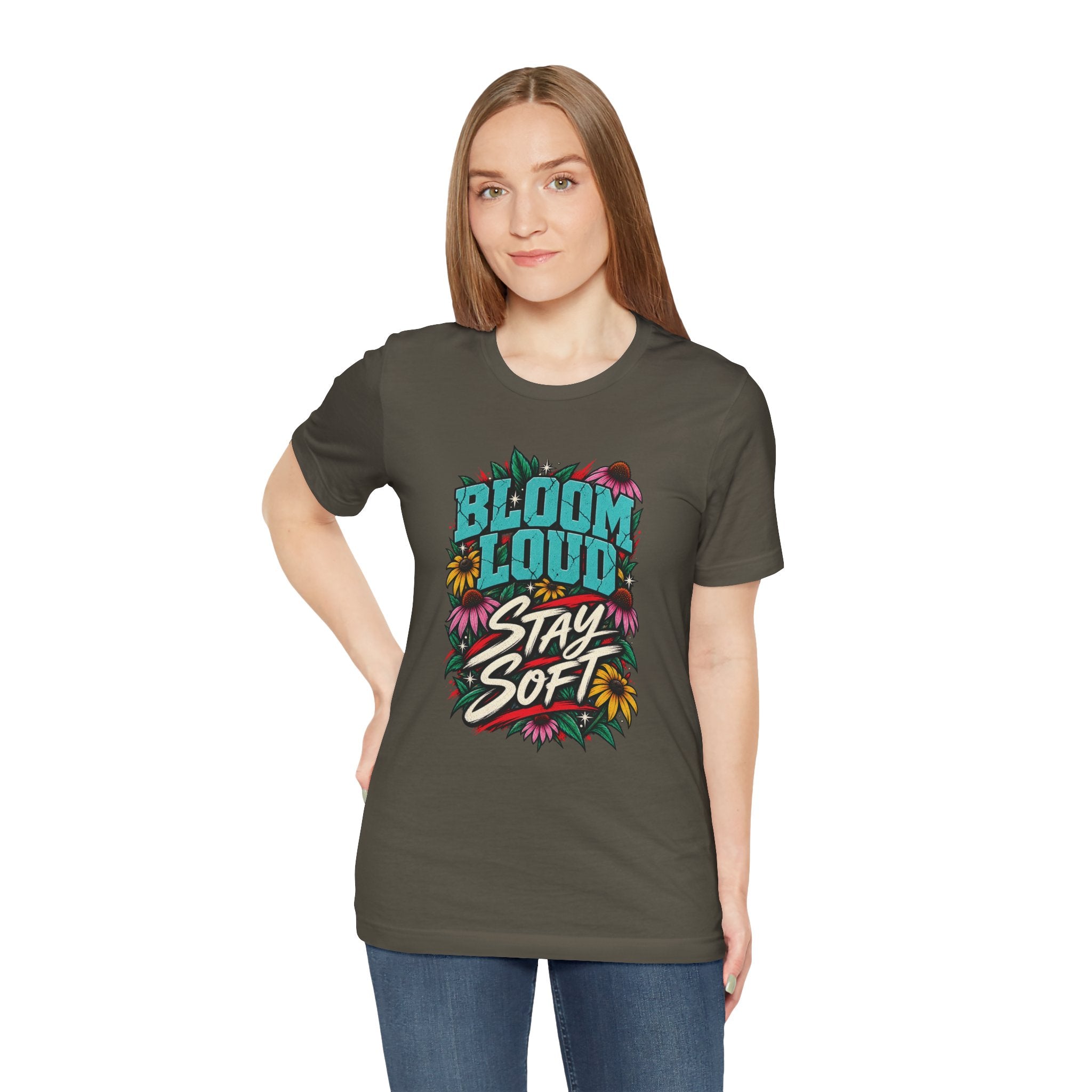 Bloom Loud Floral T-Shirt — Garment-Dyed Cotton