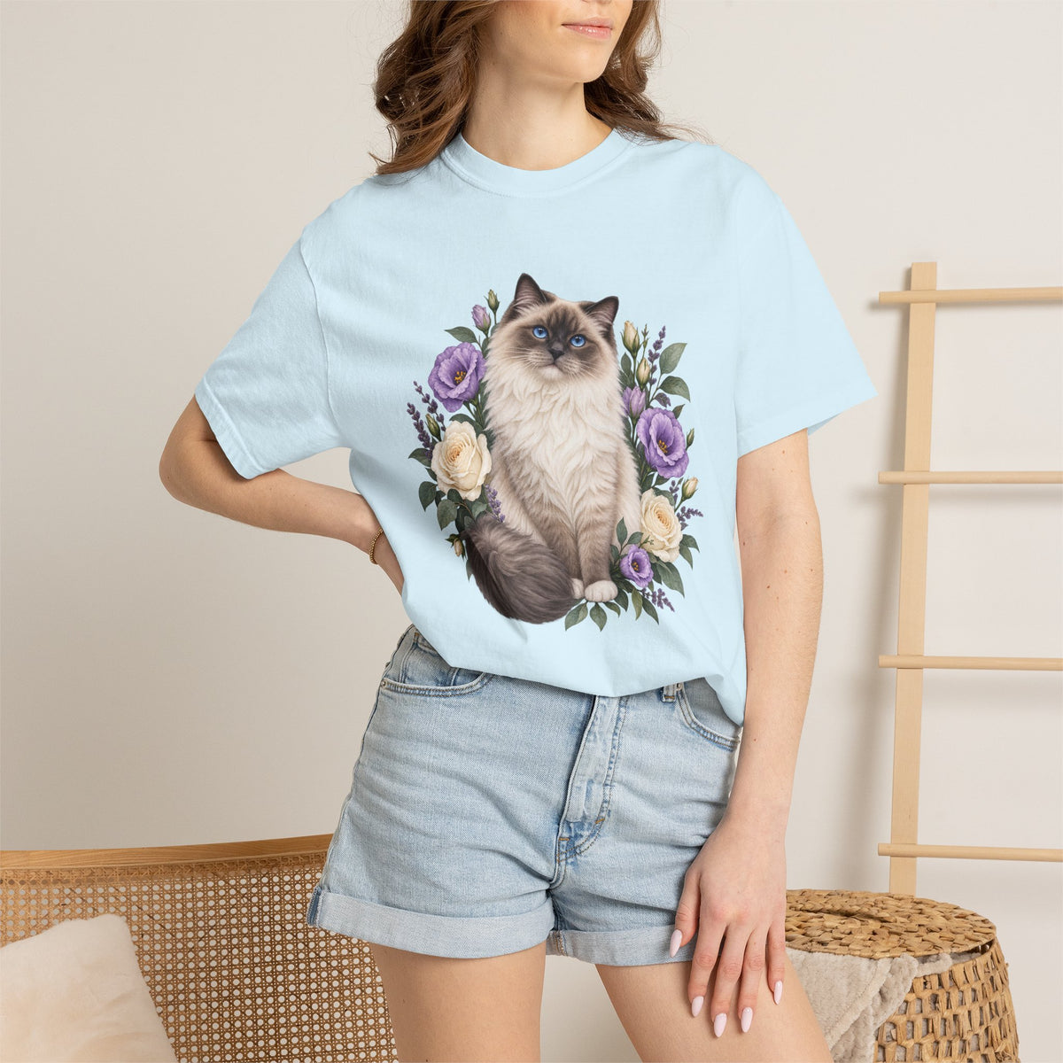 Hoopoe Hollyhock Tee