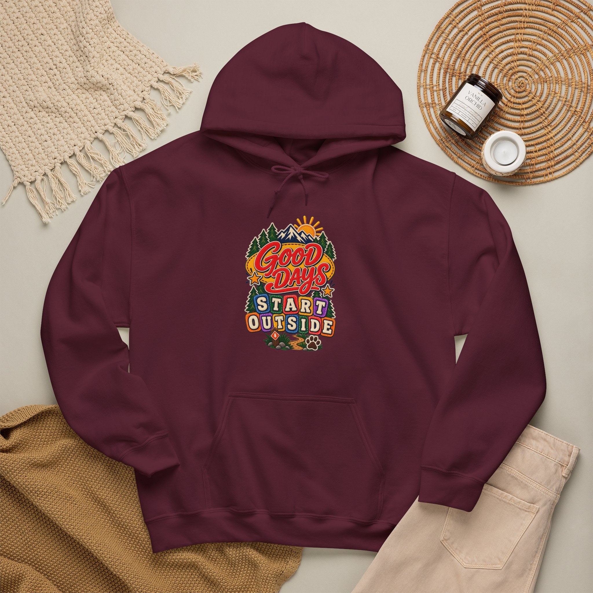 Good Days Start Outside Hoodie — Soft Fleece