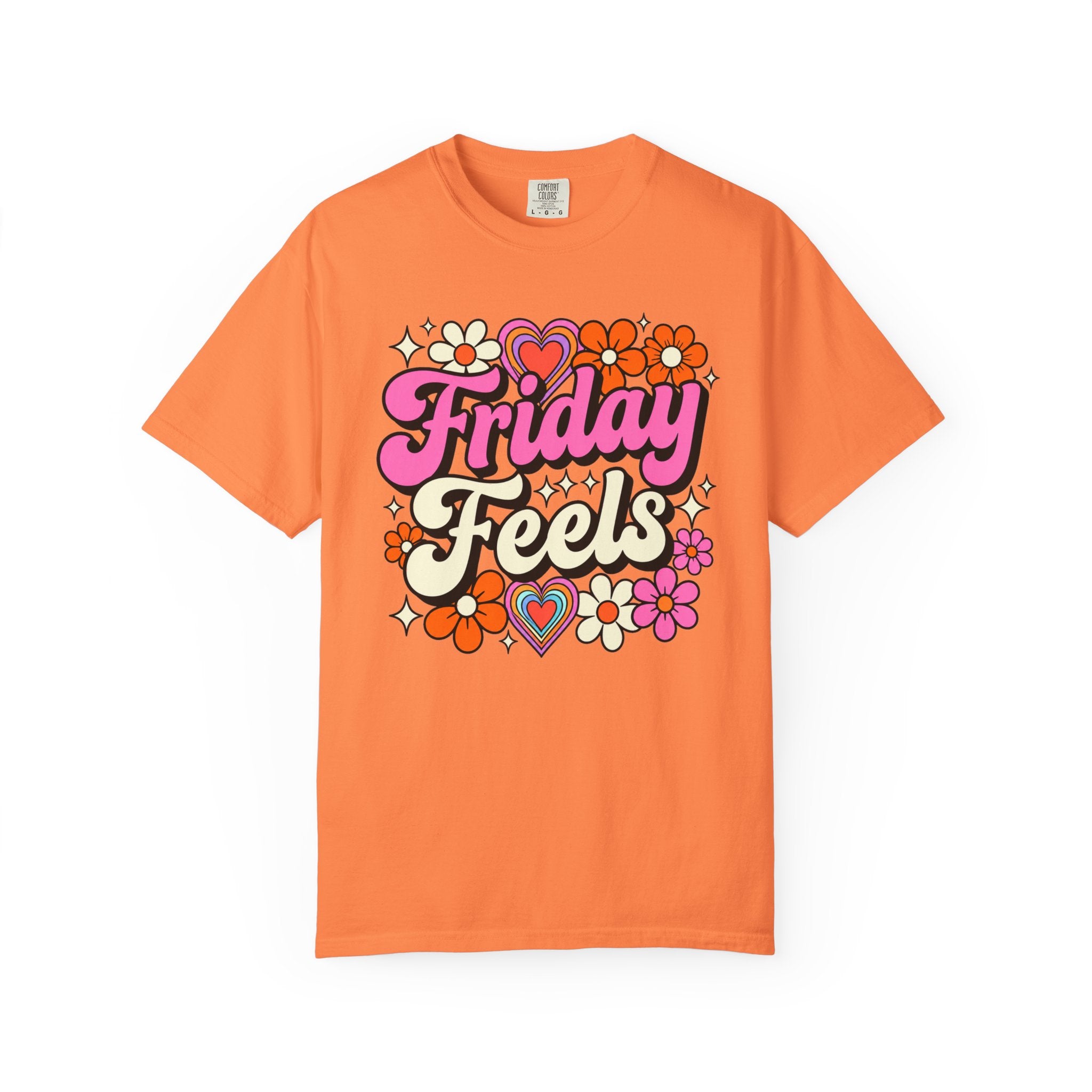 Friday Feels - Retro Groovy Floral Tee