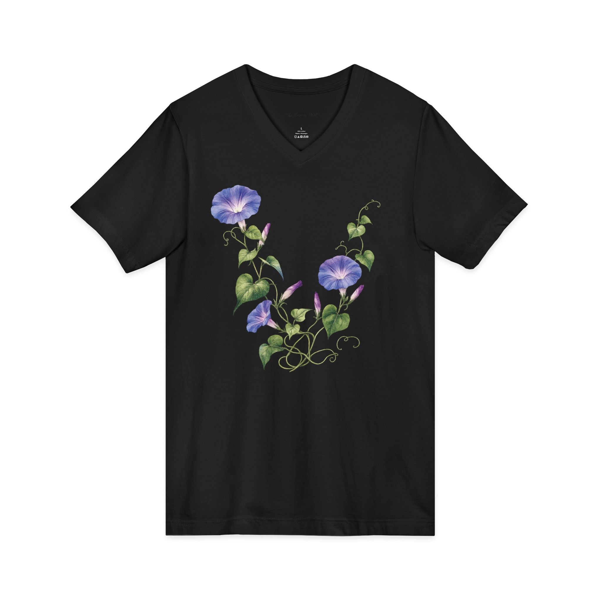 Morning Glory Vine — V-Neck Tee