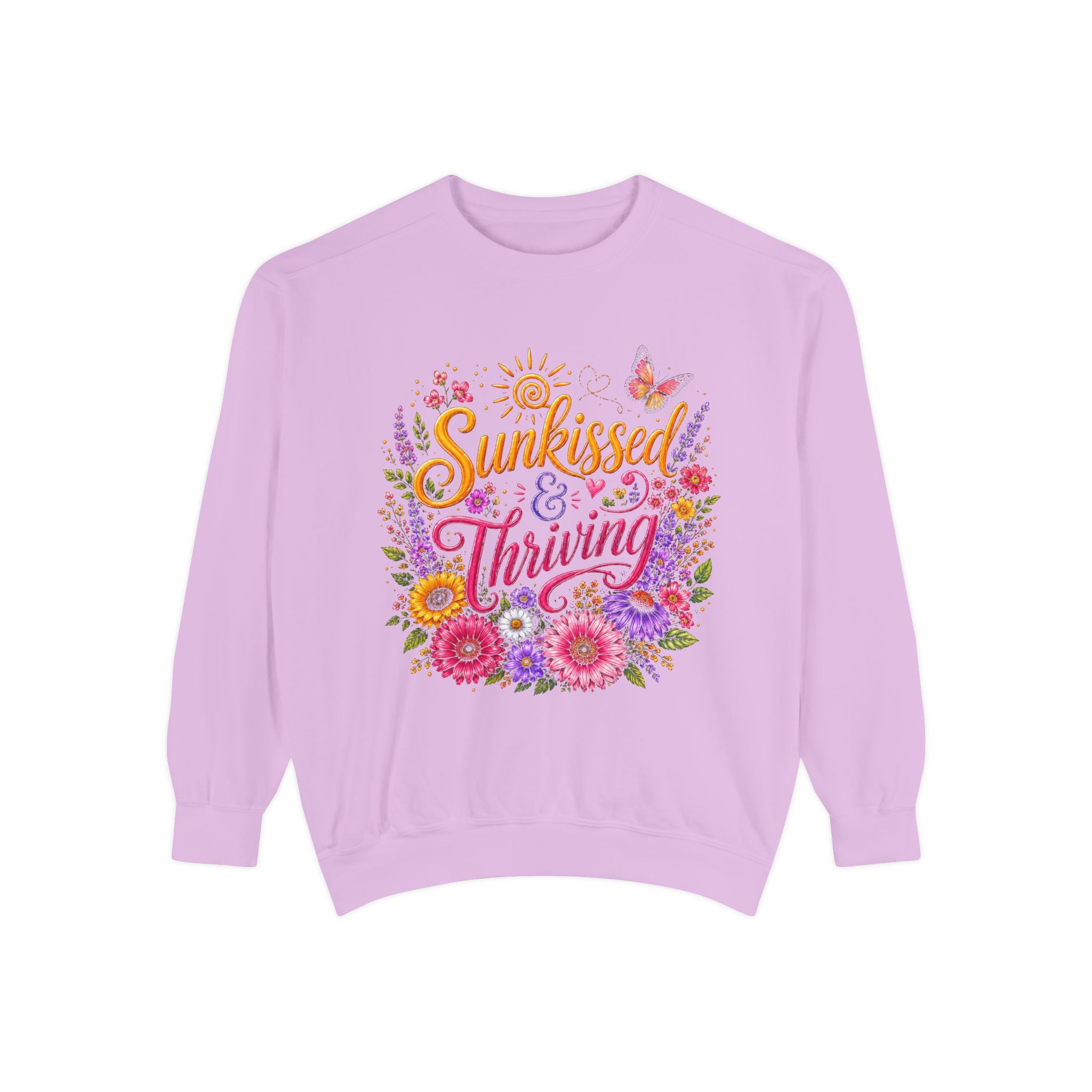 Sunkissed & Thriving Retro Floral Summer Sweatshirt